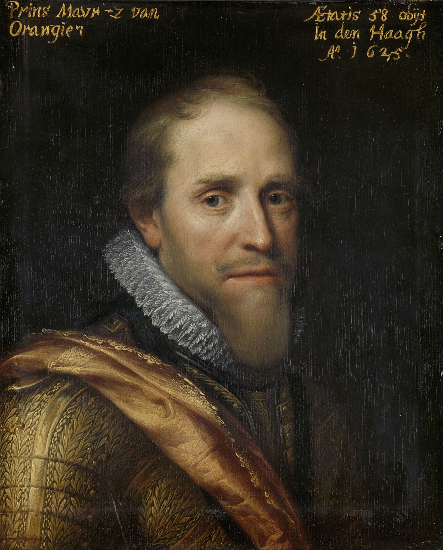 Portrait of Maurits (1567-1625), Prince of Orange by Michiel Jansz. van Mierevelt