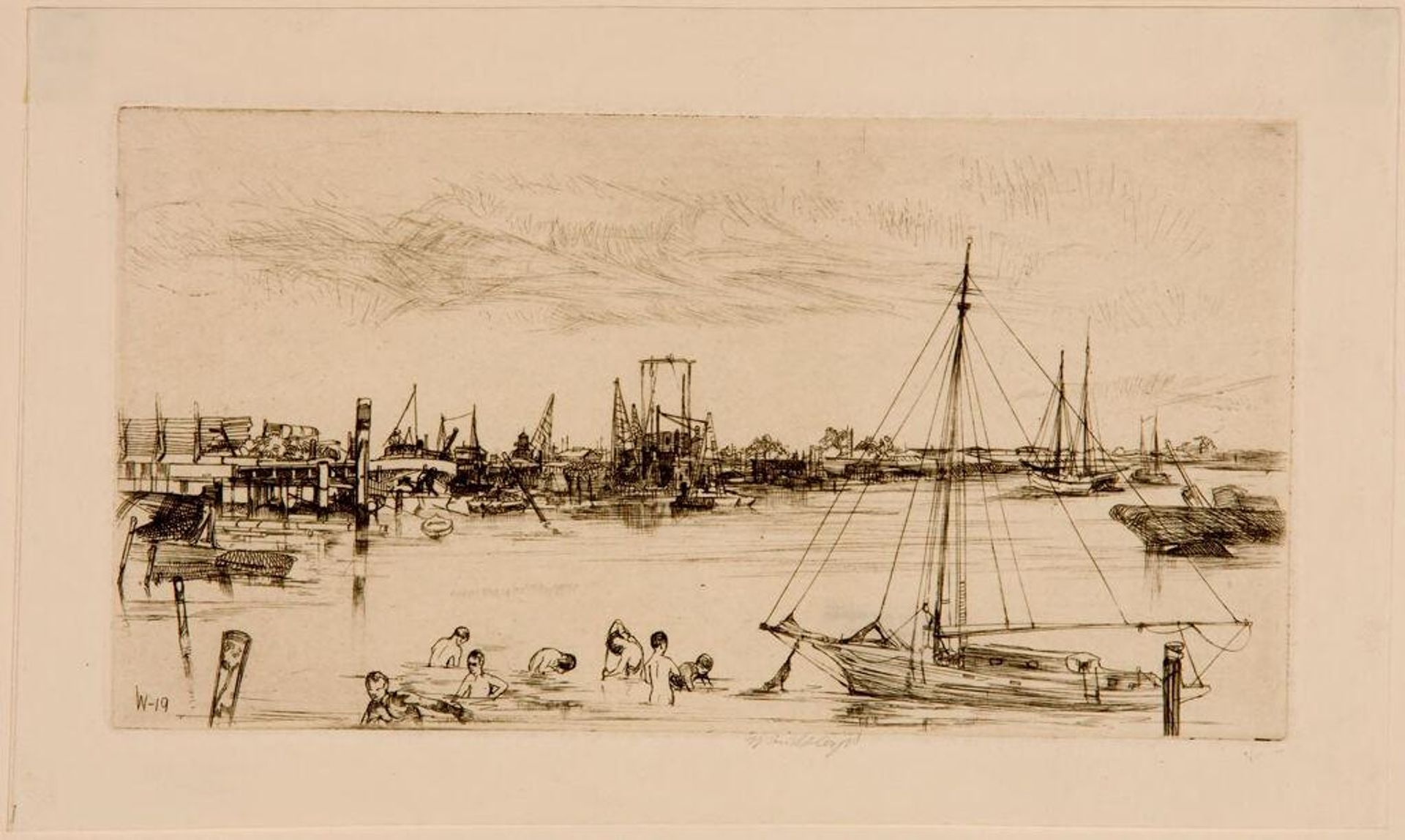 Oakland estuary by John W. Winkler