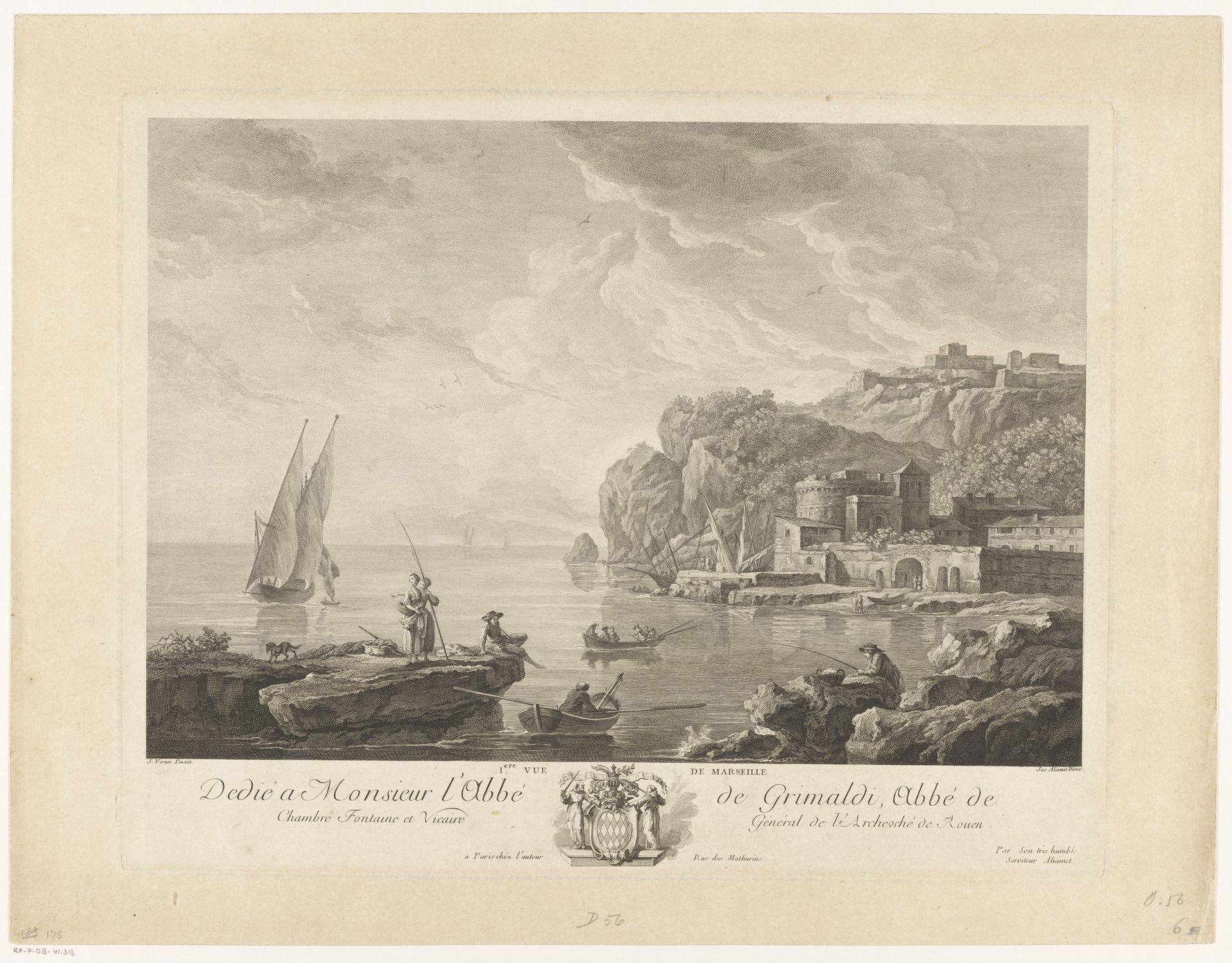 Gezicht op Marseille by Jacques Aliamet