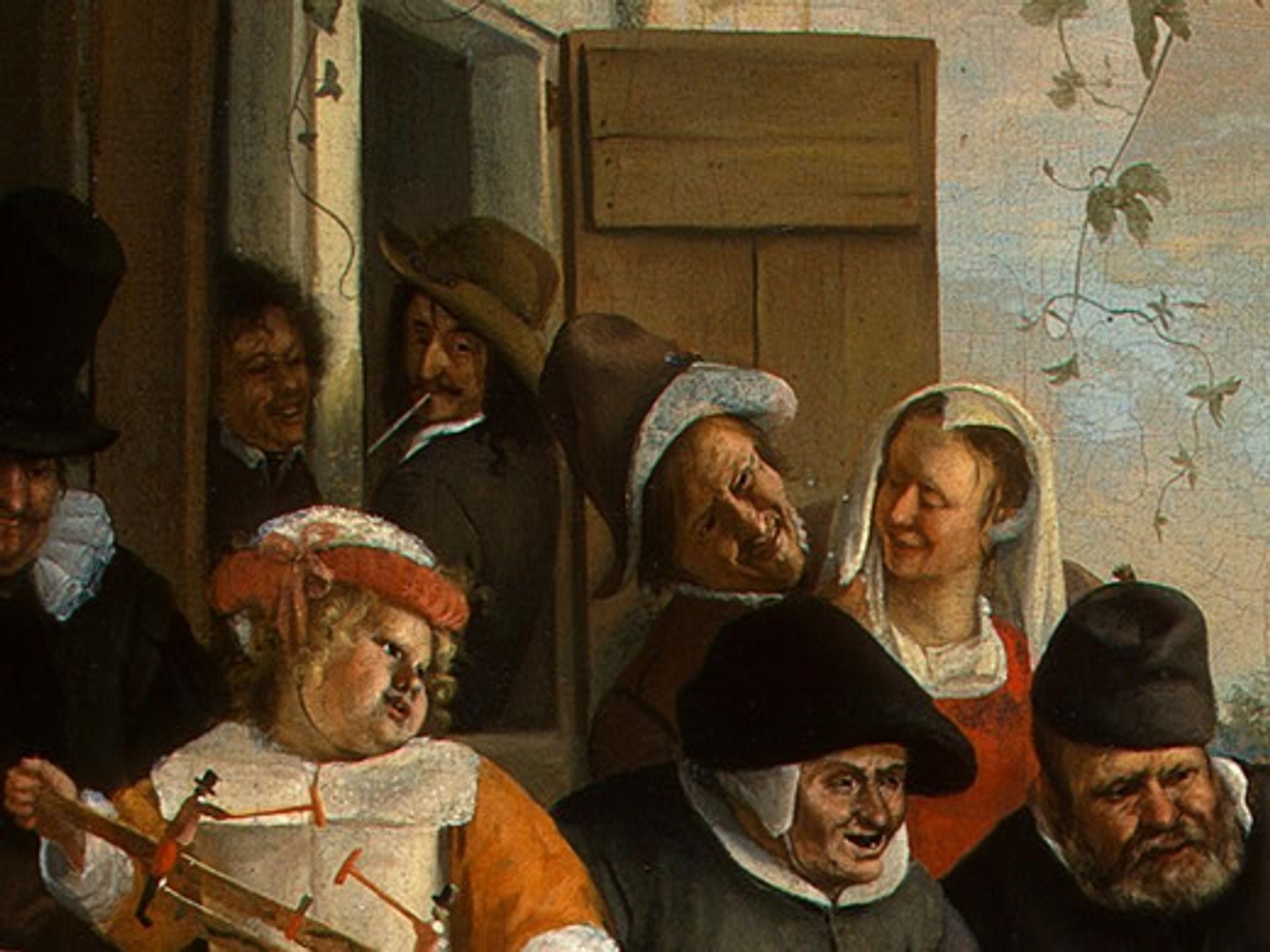 Dancing couple(detail) by Jan Steen
