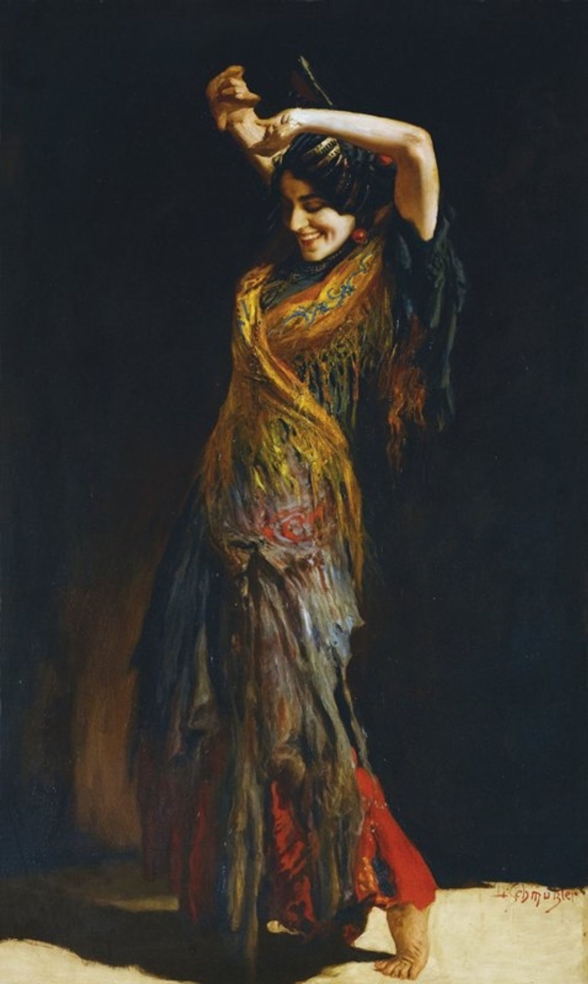 The Flamenco Dancer by Leopold Schmutzler