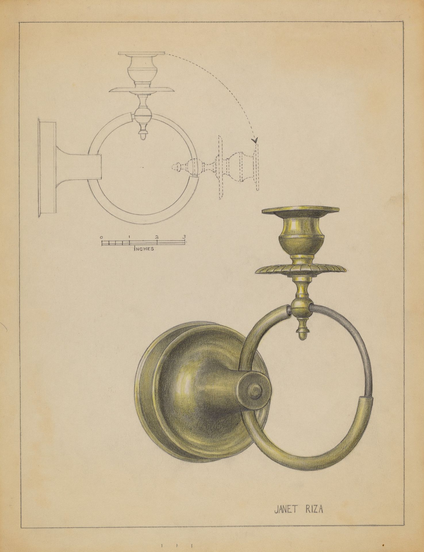Candlestick by Janet Riza