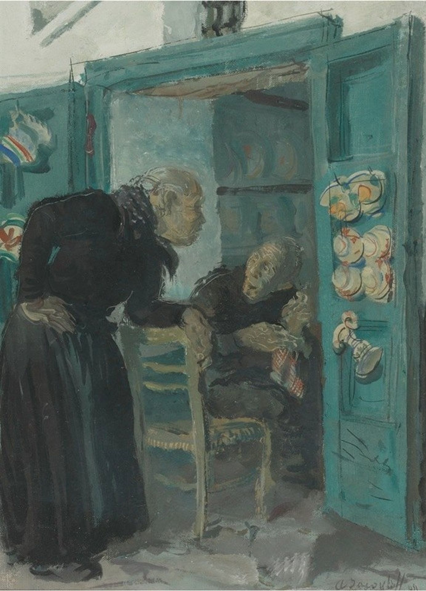 The Conversation, Capri by Alexandre Jacovleff