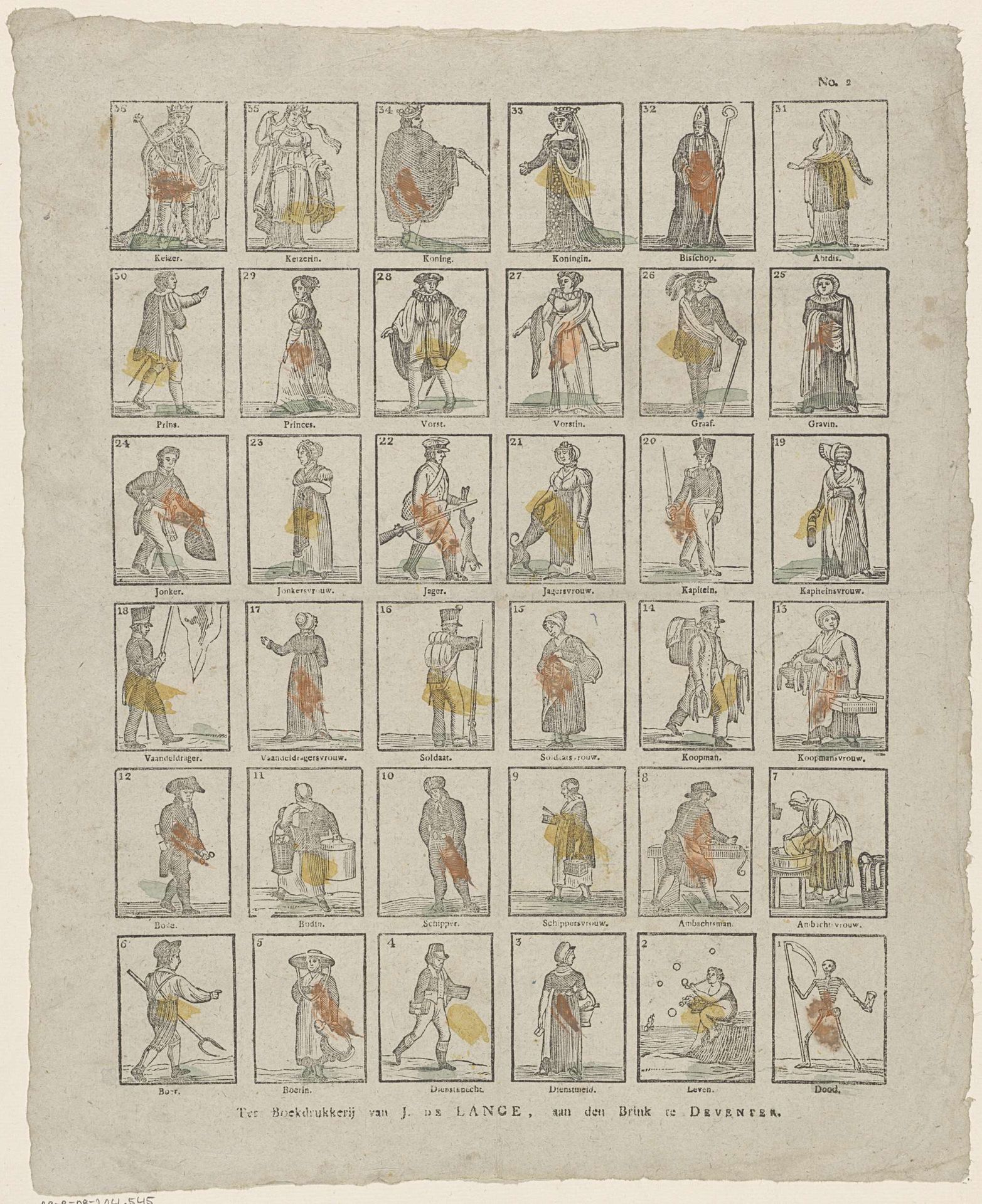 Floskaartjes by Jan de (II) Lange