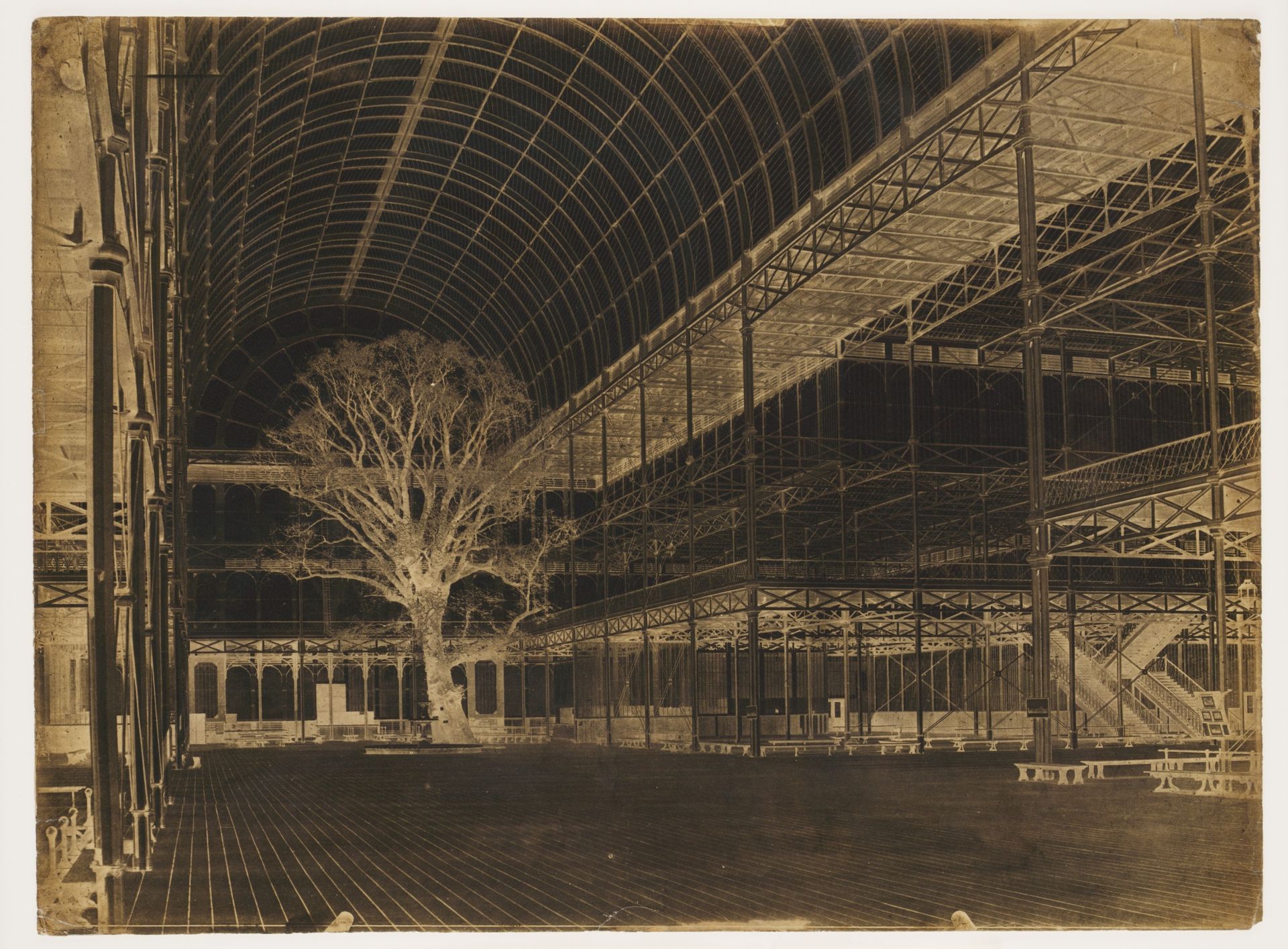 Crystal Palace, Hyde Park, Transept by Benjamin Brecknell Turner