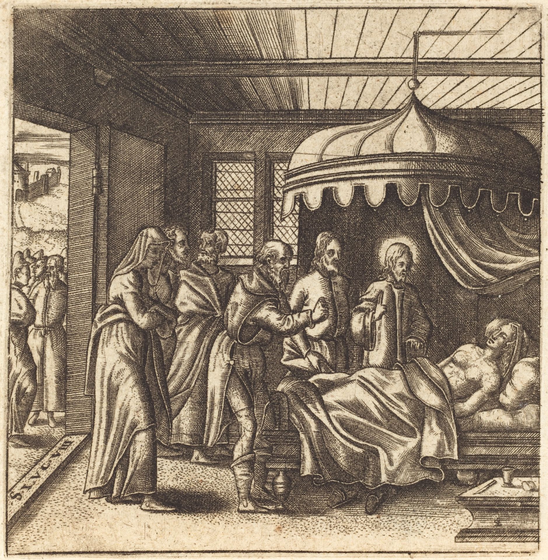 Christ Raises the Daughter of Jairus by Léonard Gaultier