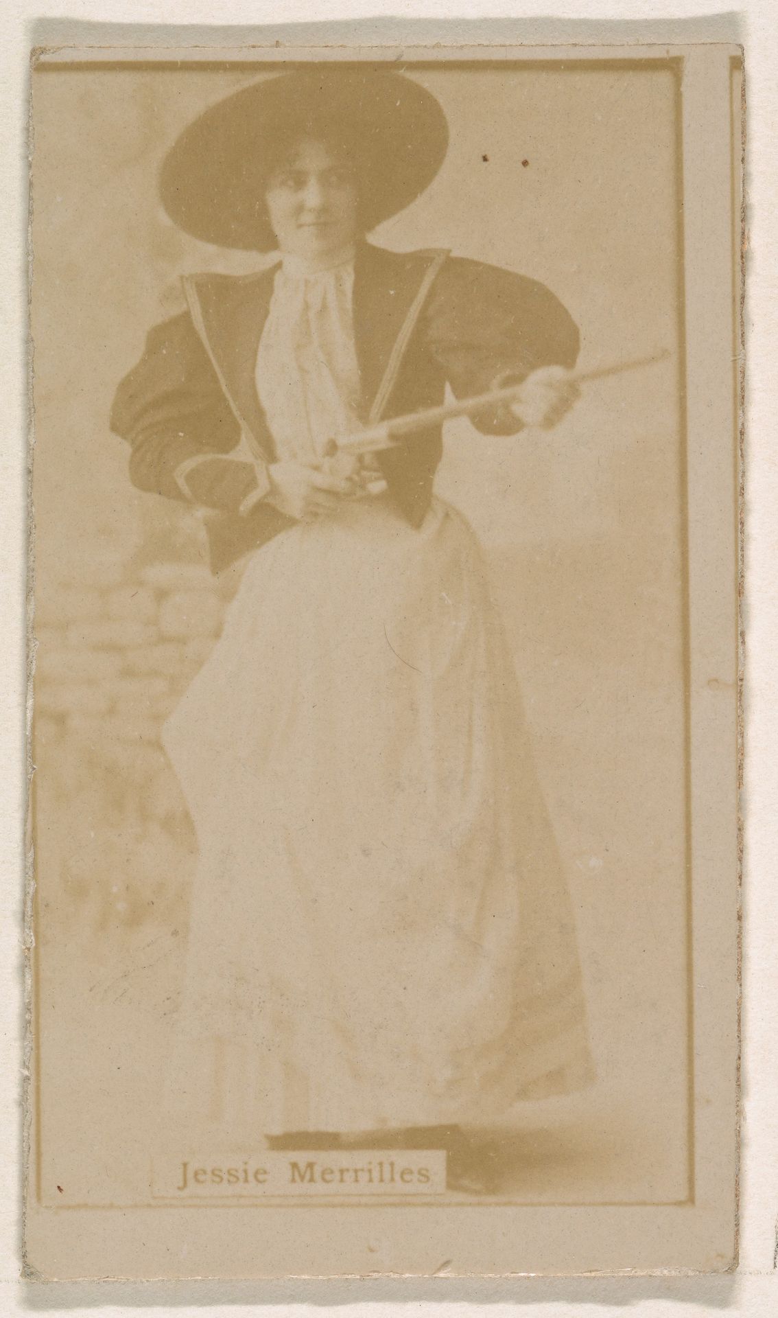 Jessie Merrilles, from the Actresses series (N245) issued by Kinney Brothers to promote Sweet Caporal Cigarettes by Kinney Brothers Tobacco Company