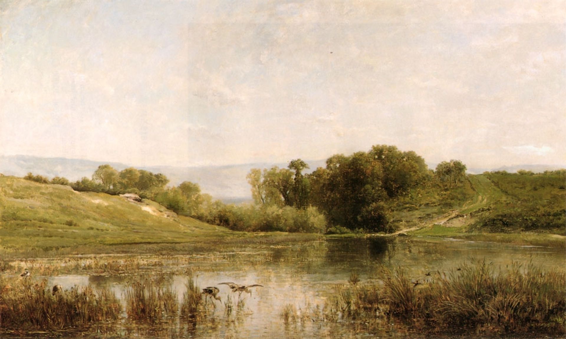 Pond Gijlieu by Charles François Daubigny