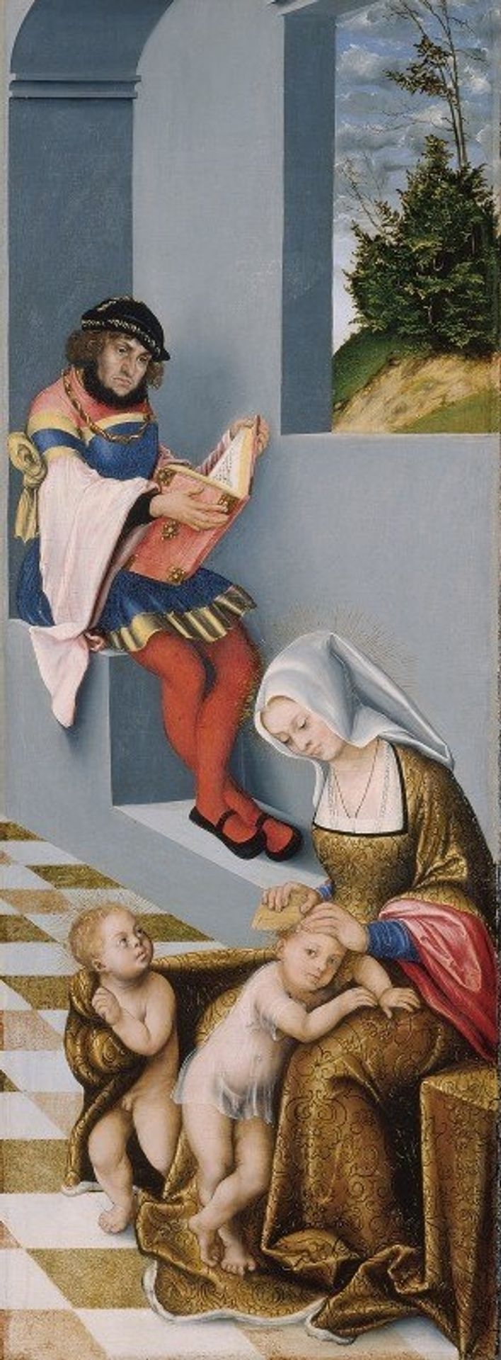 Mary Salome and Zebedaeus with their sons St. James the Greater and St. John the Evangelist by Lucas Cranach the Elder