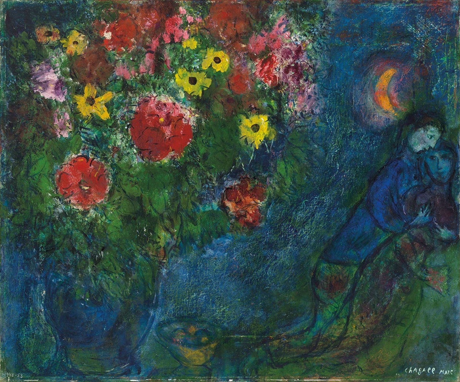 Les amoureux by Marc Chagall