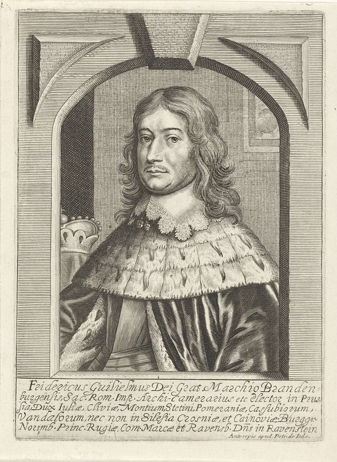 Portret van Frederik Willem, keurvorst van Brandenburg by Pieter de (II) Jode