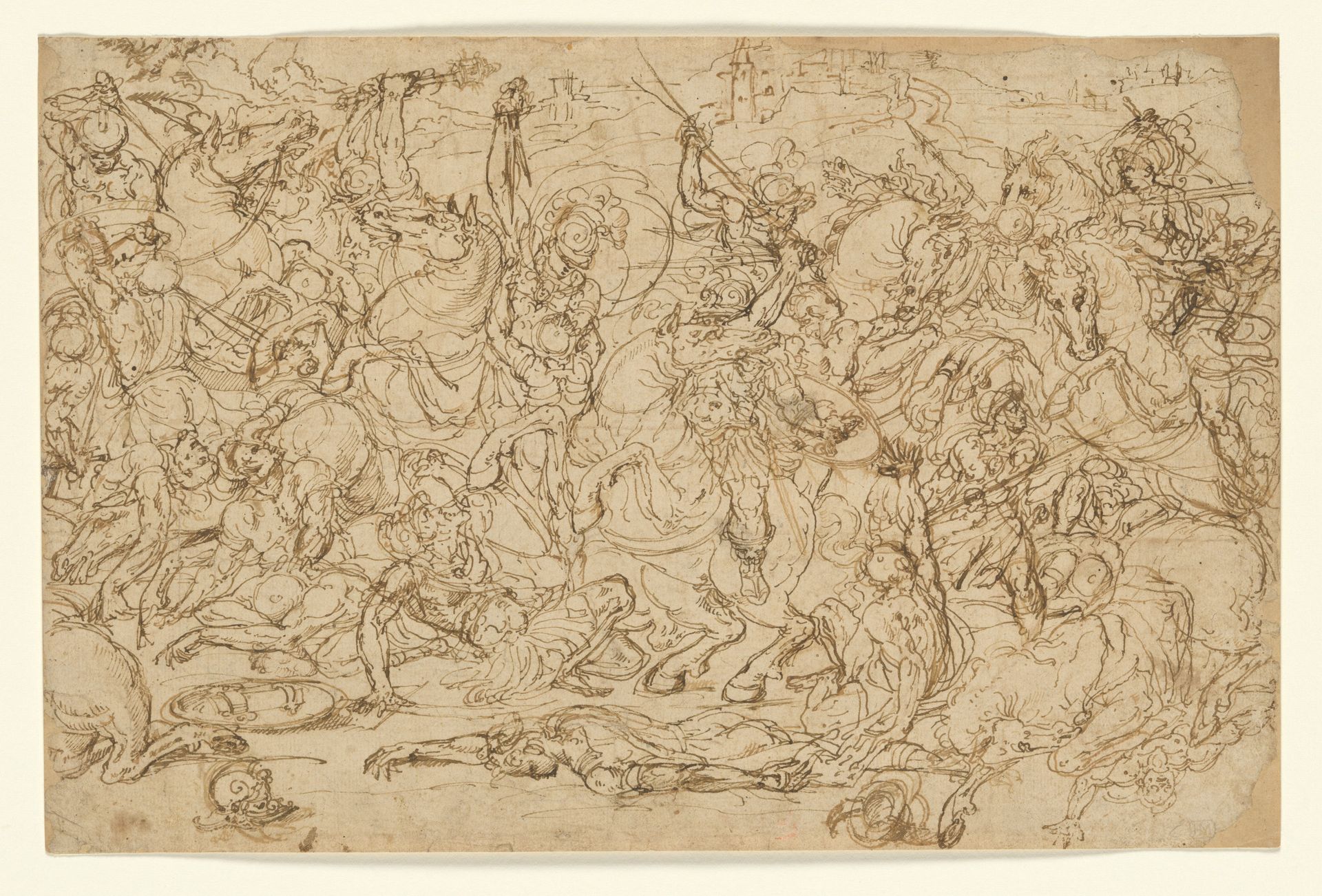 Battle of Horsemen and Foot Soldiers by Guglielmo della Porta