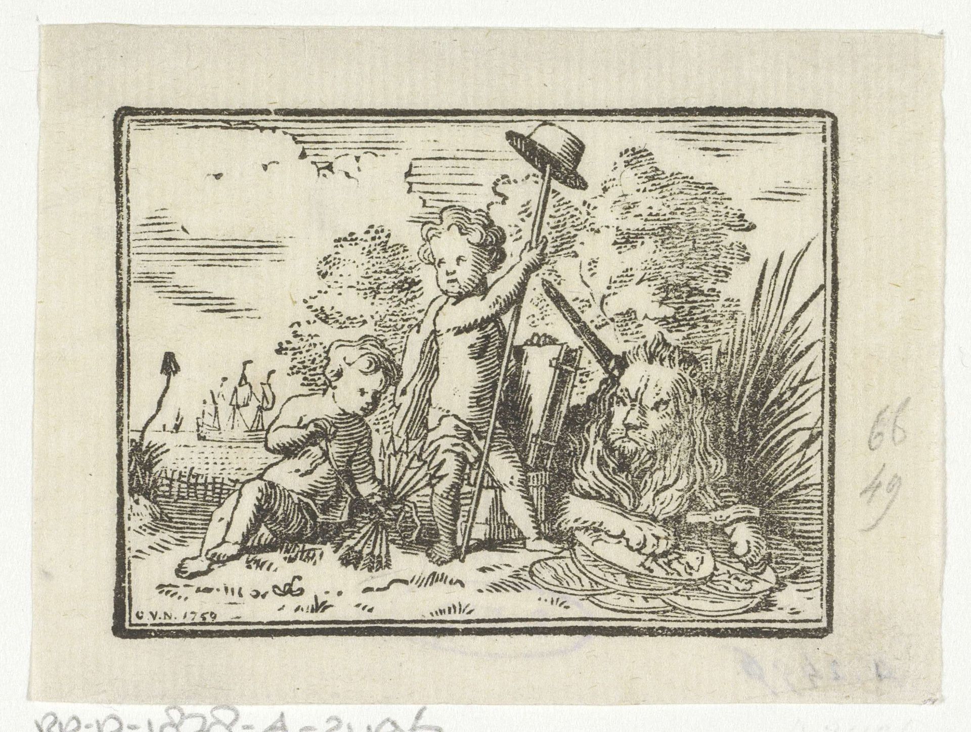 Vrijheid, Eendracht en de Nederlandse Leeuw by Cornelis van Noorde