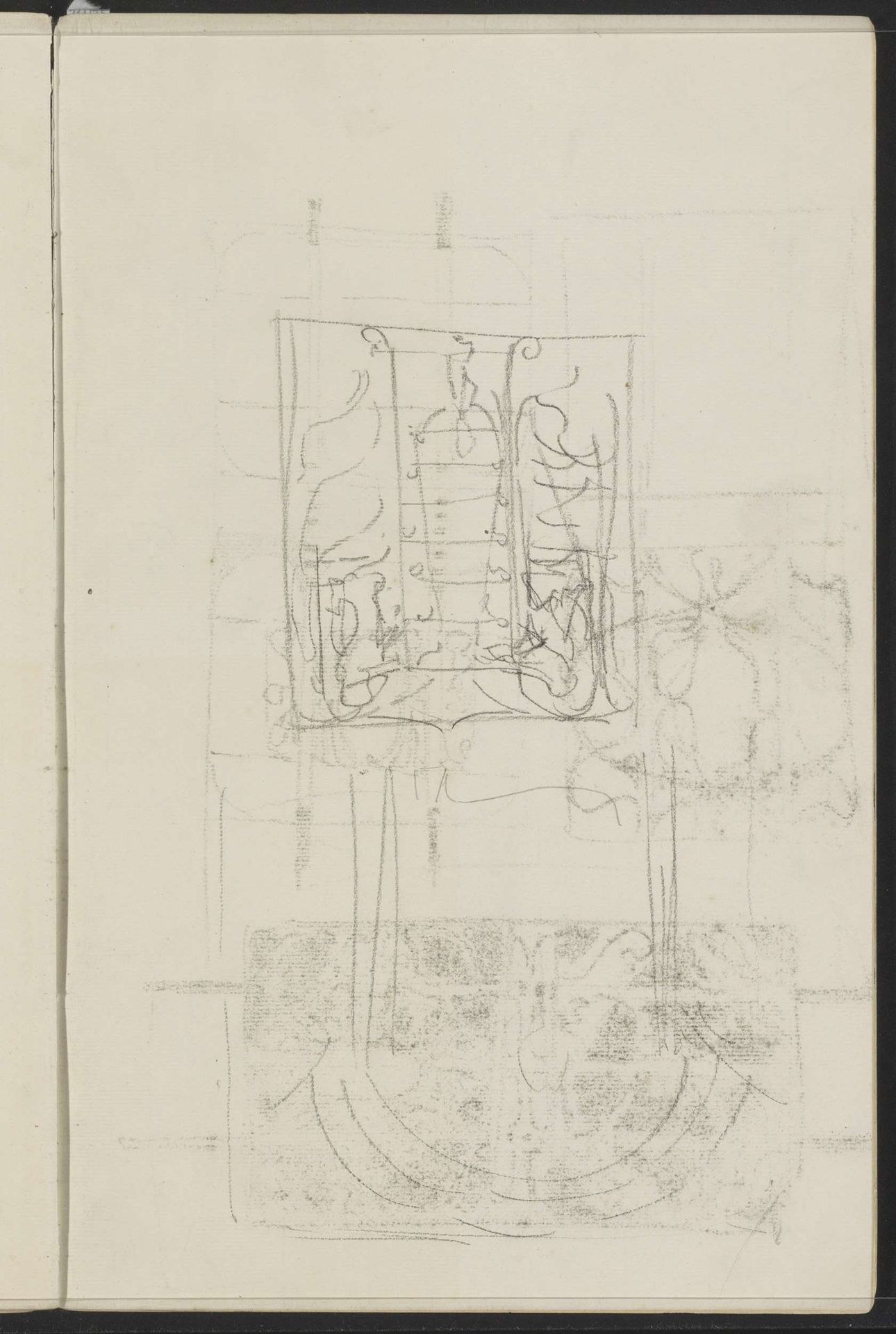 Boog en een ontwerp by Carel Adolph Lion Cachet