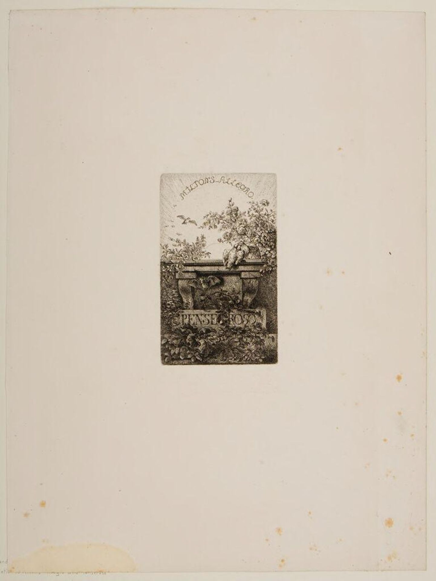 Illustration to Milton's Allegro and Penseroso by Ferdinand Kobell