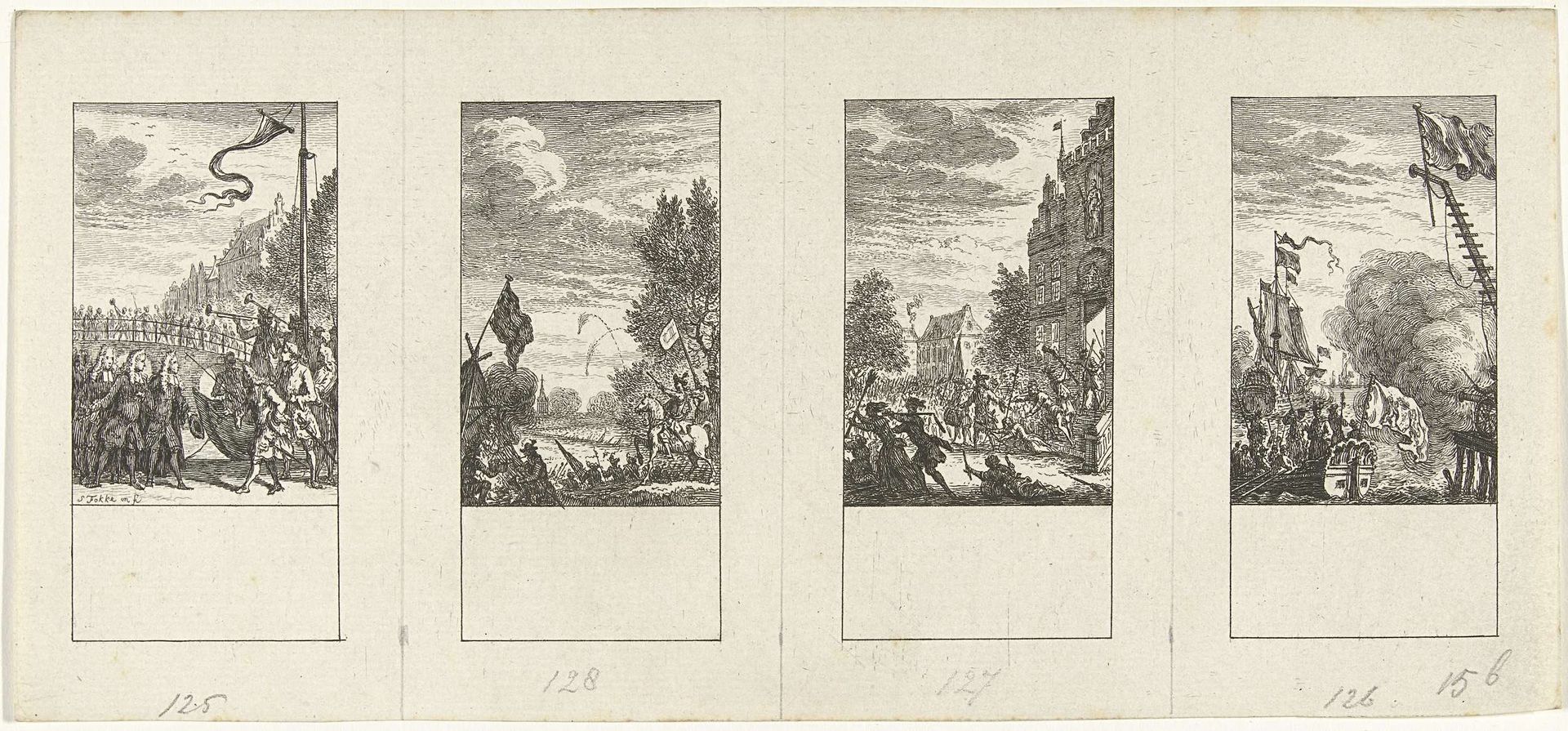 Vier episodes uit de vaderlandse geschiedenis by Simon Fokke