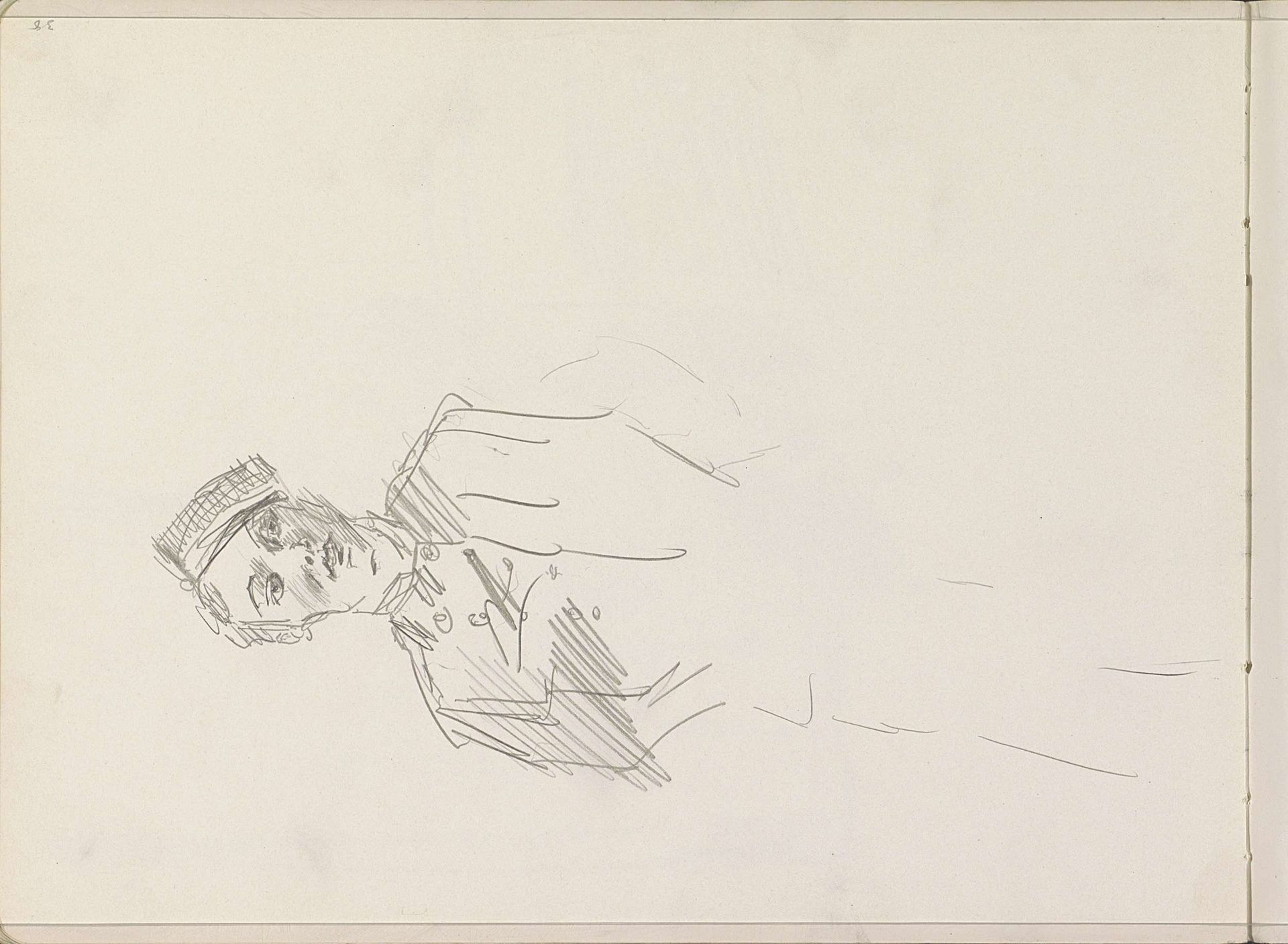 Figuur in een uniform by Isaac Israels