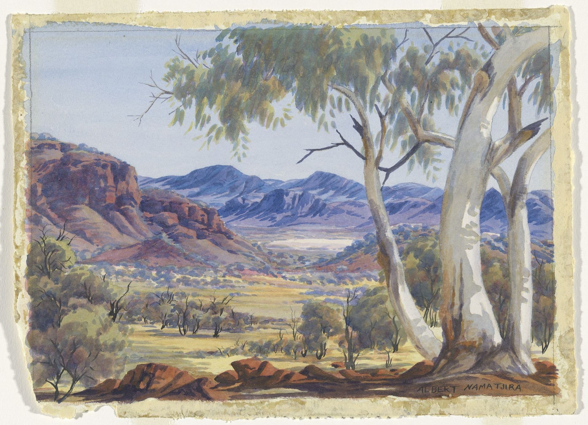 Untitled (Landscape) by Albert Namatjira