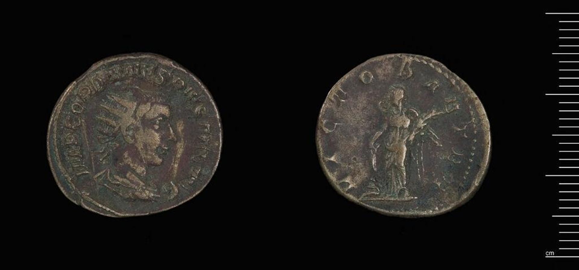 Antoninianus of Gordian III by Gordian III