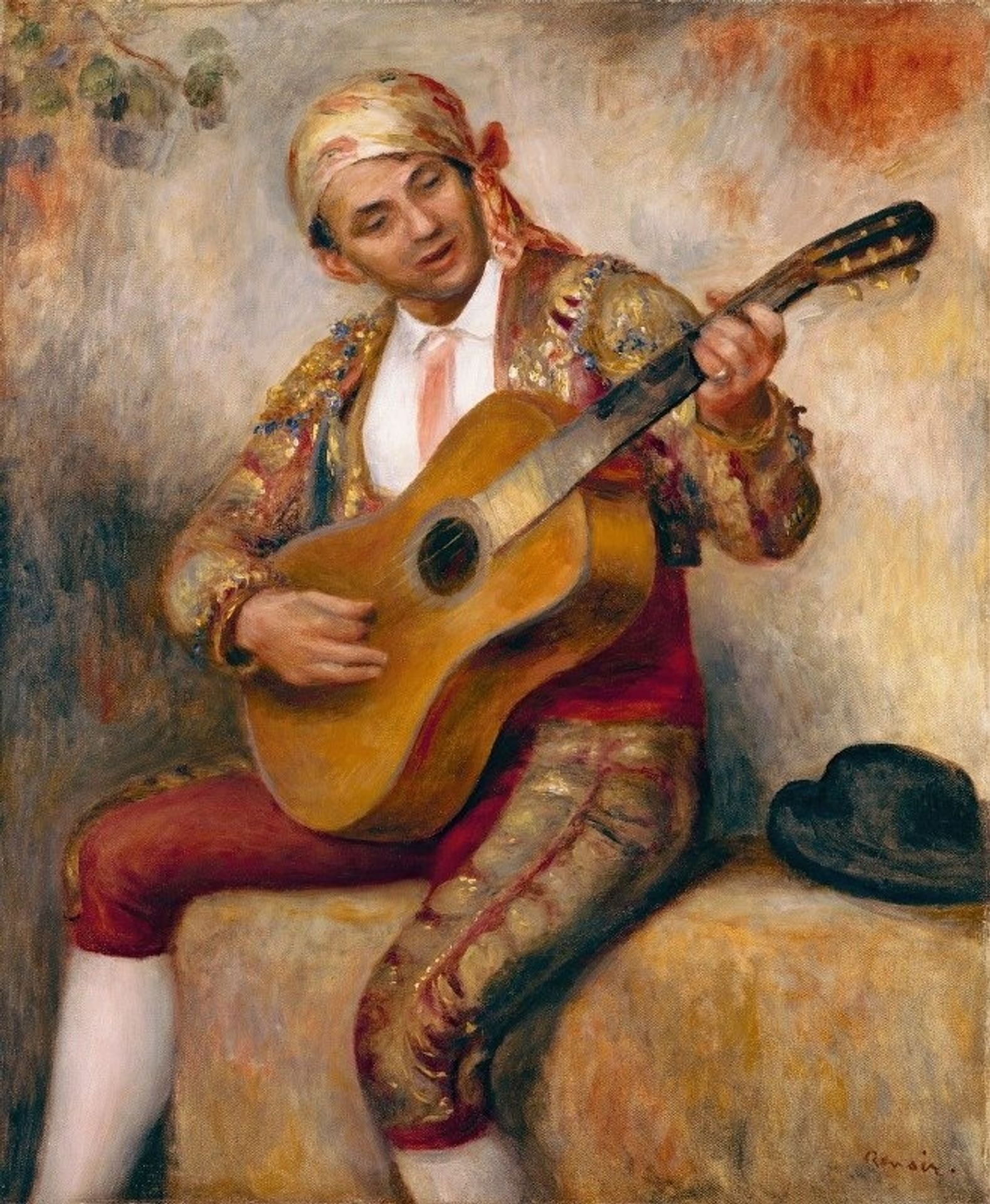 The Spanish Guitarist by Pierre-Auguste Renoir