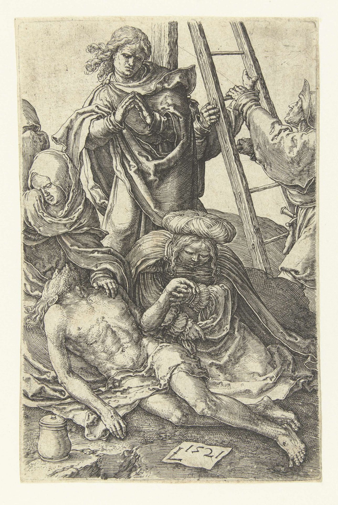 De kruisafname by Lucas van Leyden