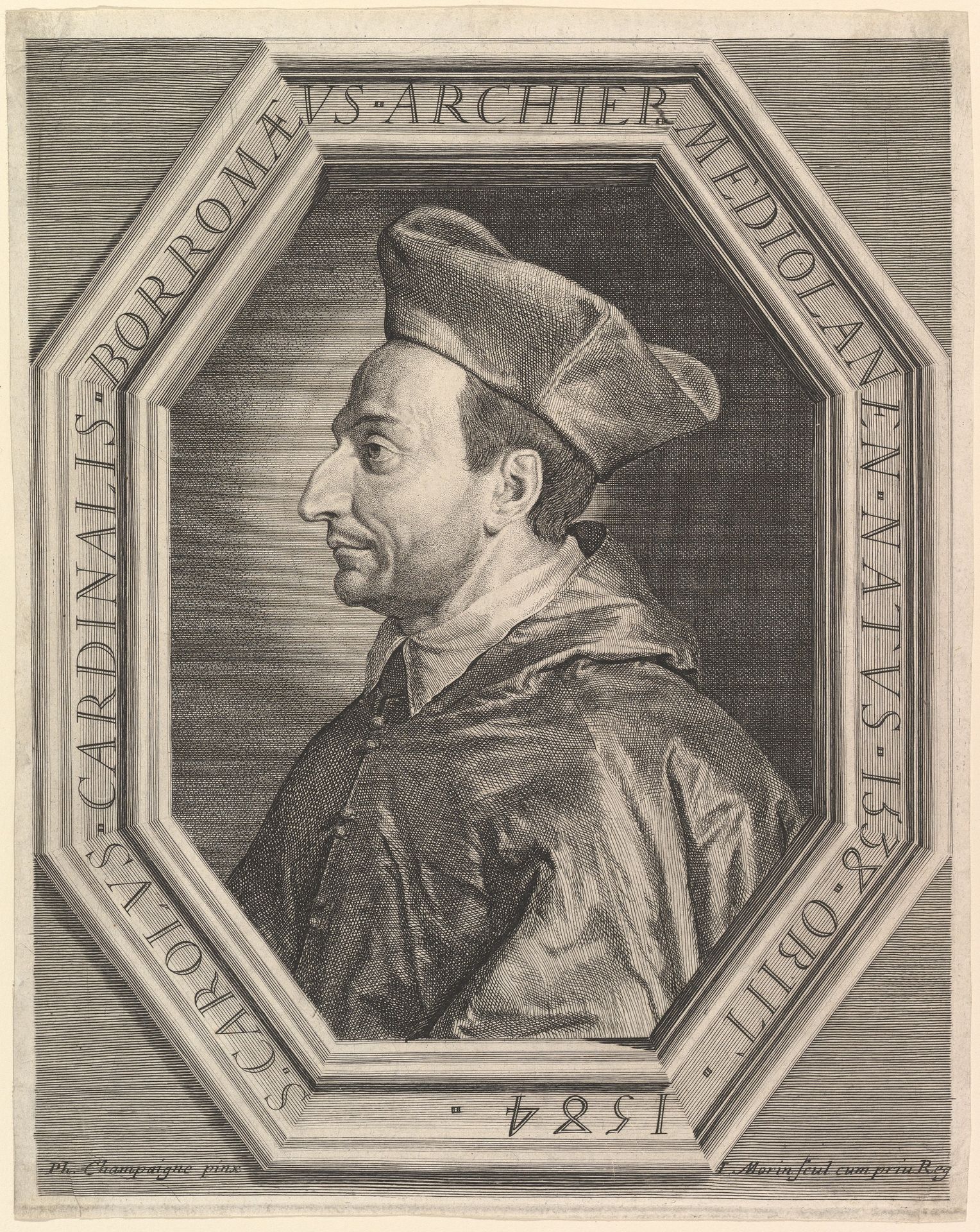 Saint Charles Borromee, cardinal et archeveque de Milan by Jean Morin