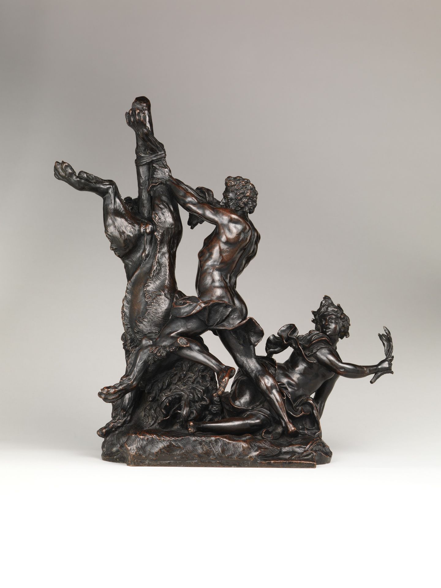 Hercules Skinning the Nemean Lion by François Lespingola