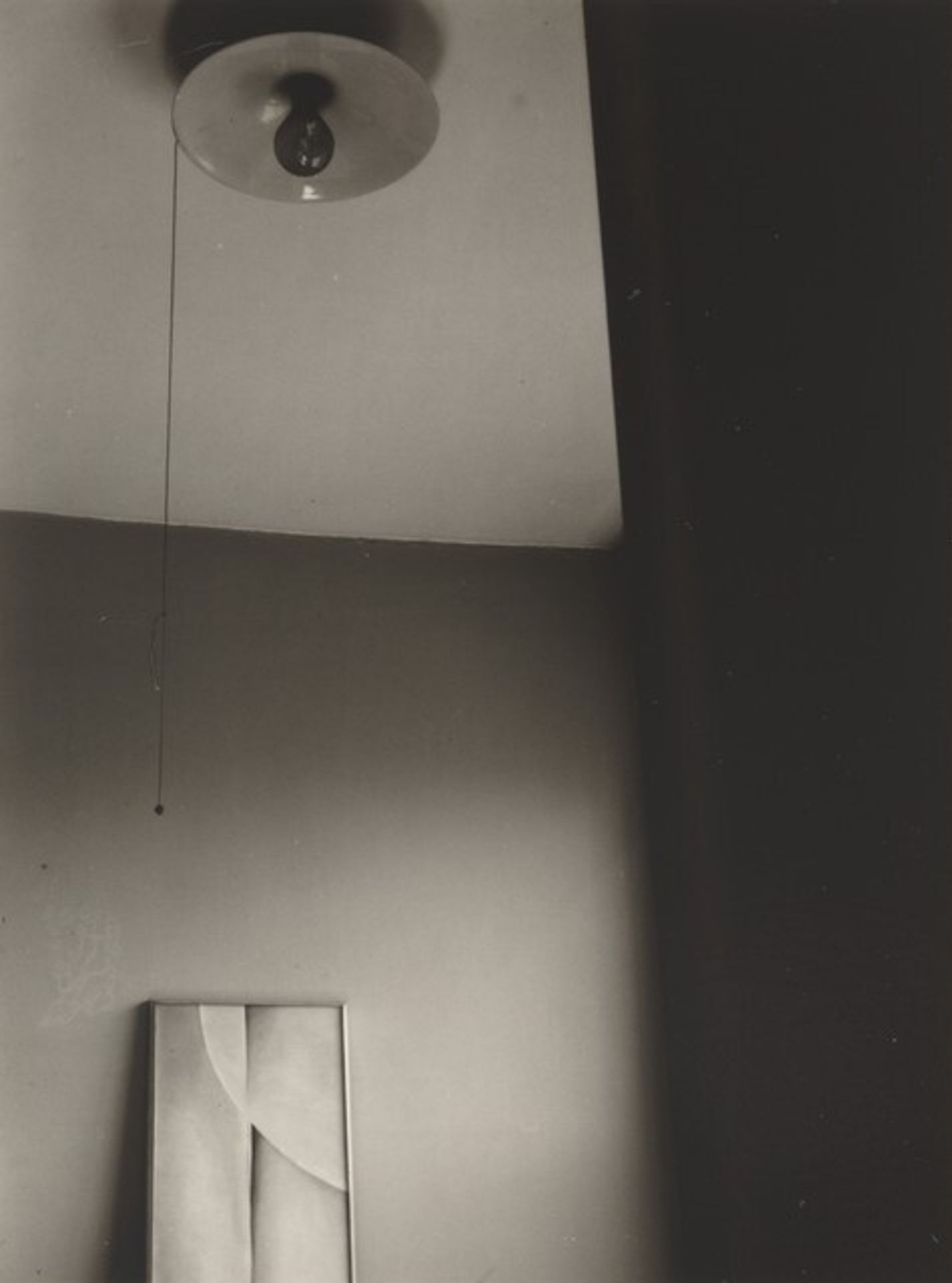 Georgia O'Keeffe Painting with Light Bulb by Dorothy Norman