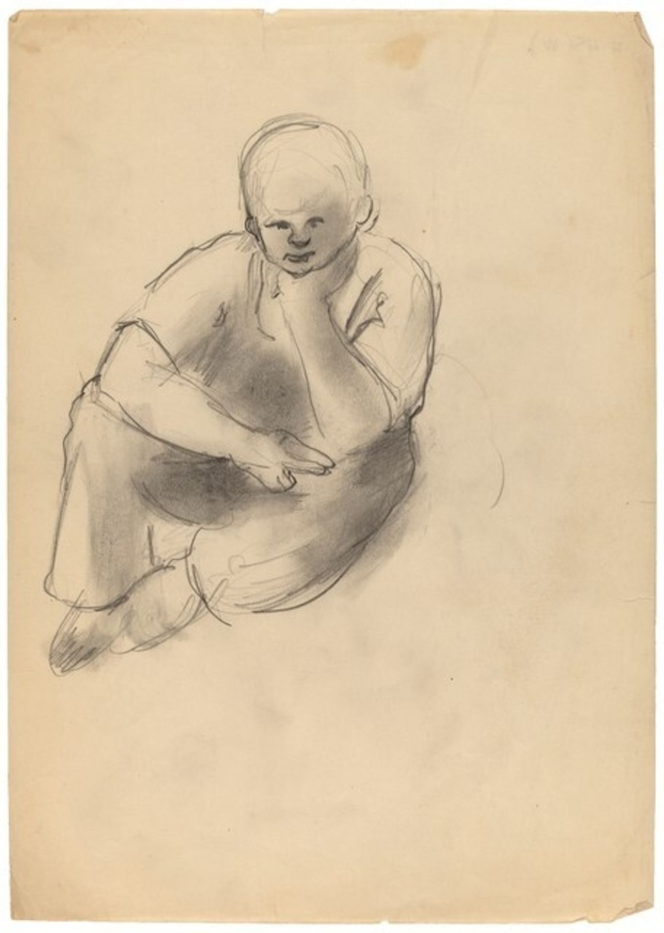 Seated Boy with Chin in Hand by Mark Rothko