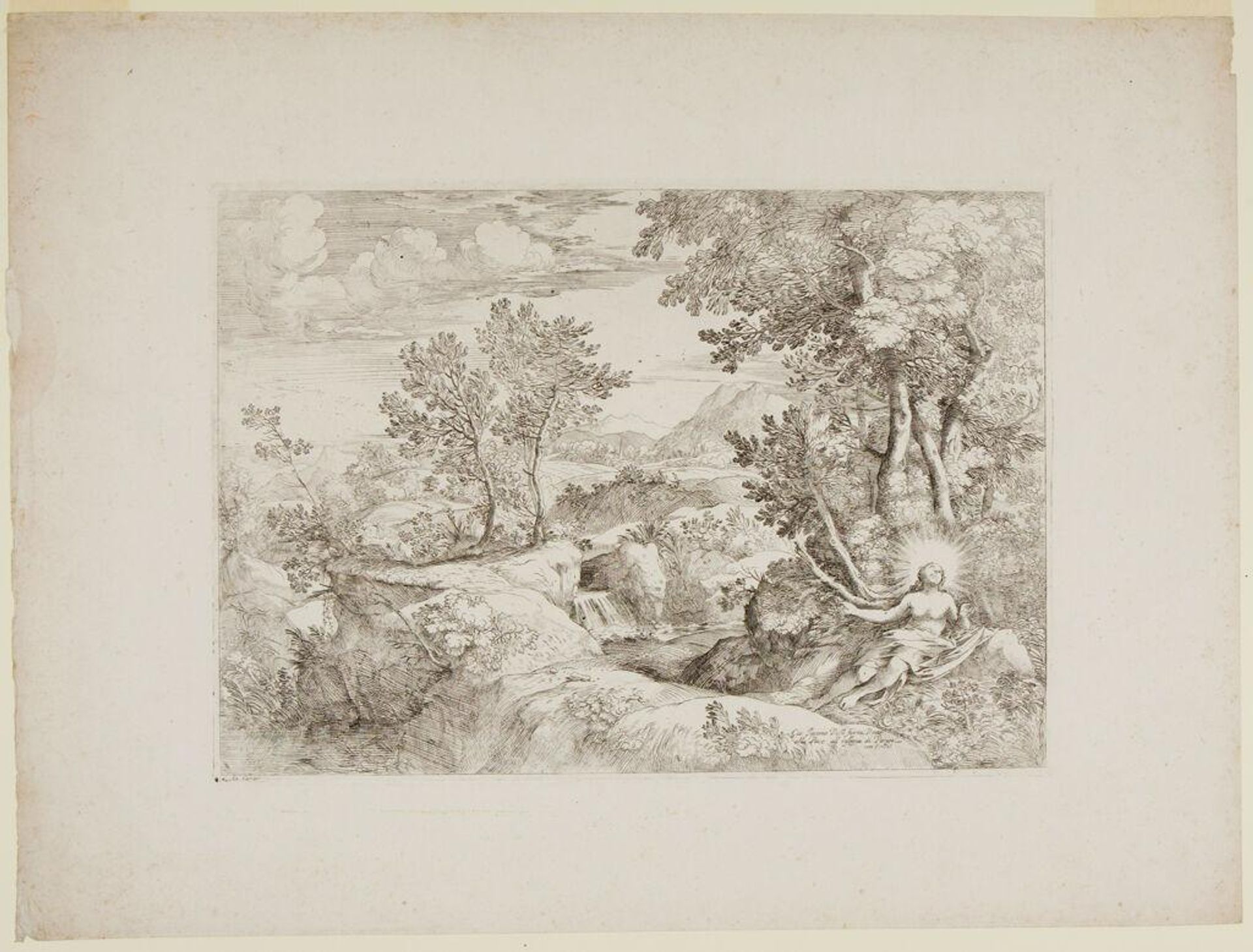 The Penitent Magdalene in a Landscape by Giovanni Francesco Grimaldi