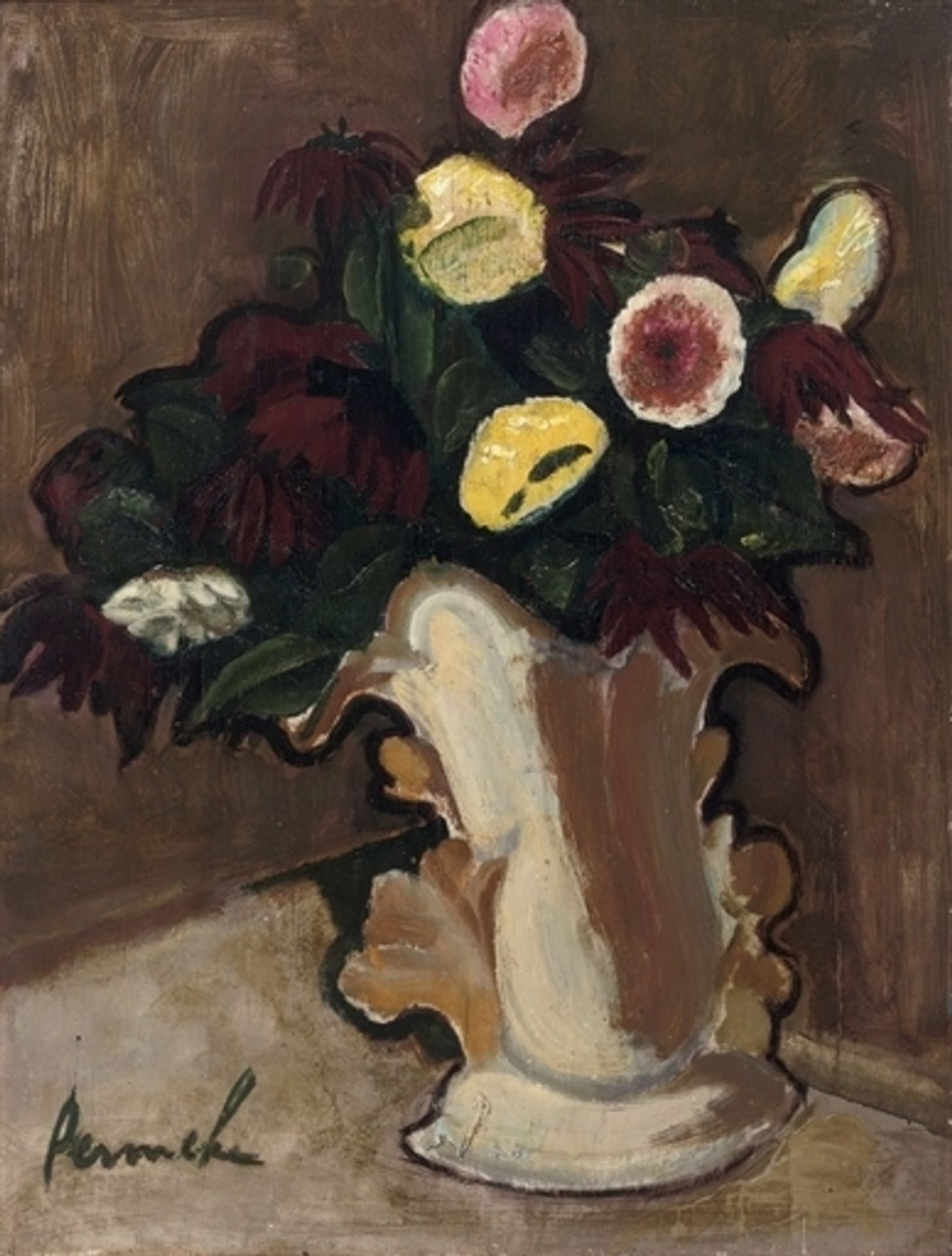 Fleurs: a still life with flowers by Constant Permeke