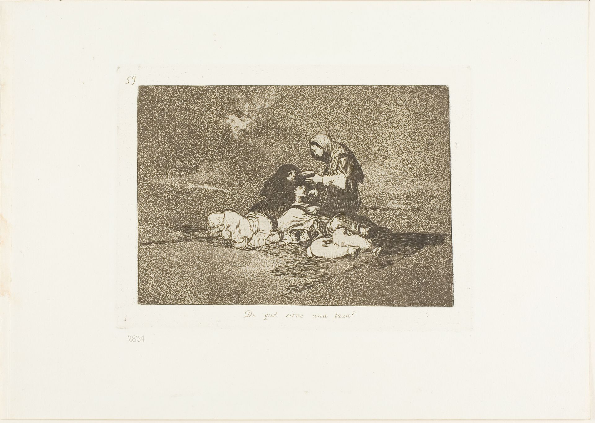 What is the Use of a Cup?, plate 59 from The Disasters of War by Francisco de Goya