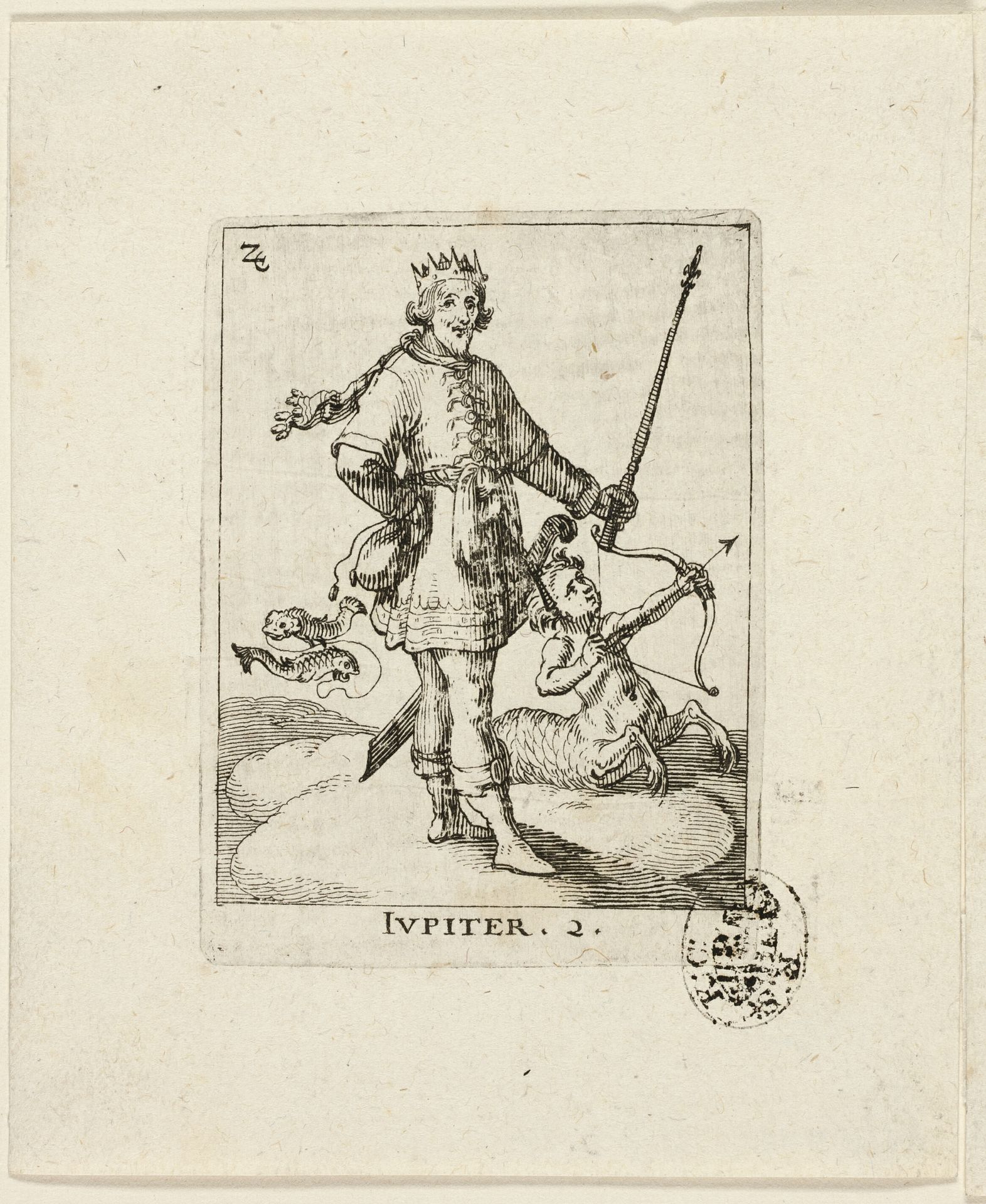 Jupiter, plate two from Der VII Planeten by Conrad Meyer