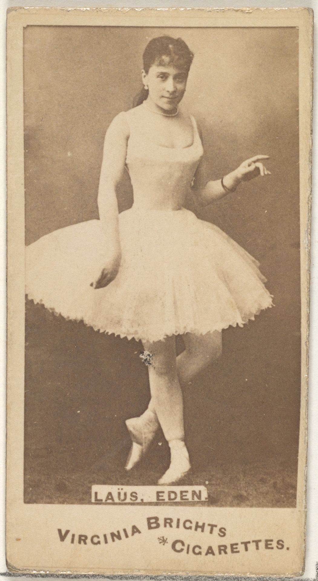 Laus, Eden, from the Actors and Actresses series (N45, Type 1) for Virginia Brights Cigarettes by Allen & Ginter