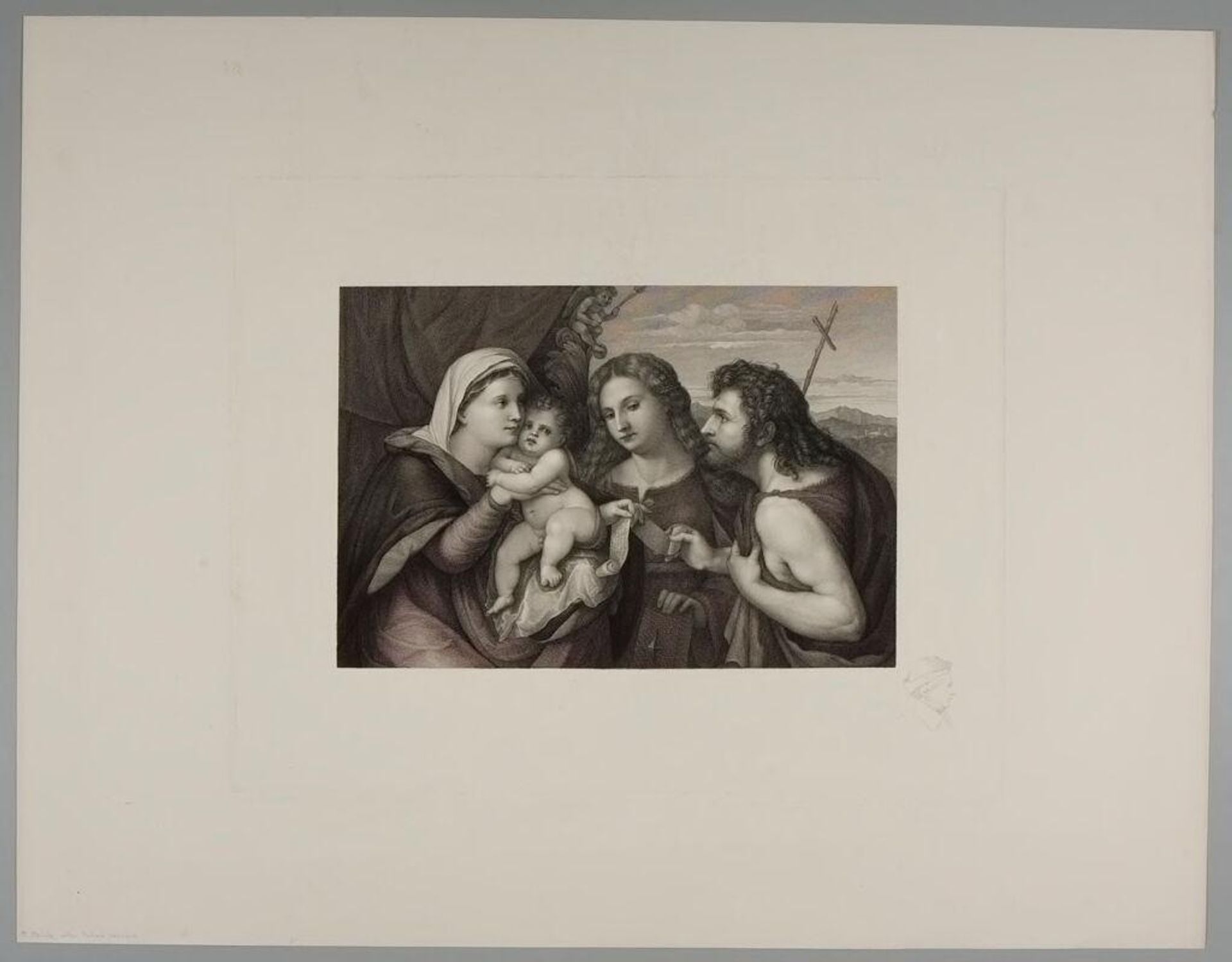 Madonna and Child with S. John and S. Catherine by Moritz Steinla