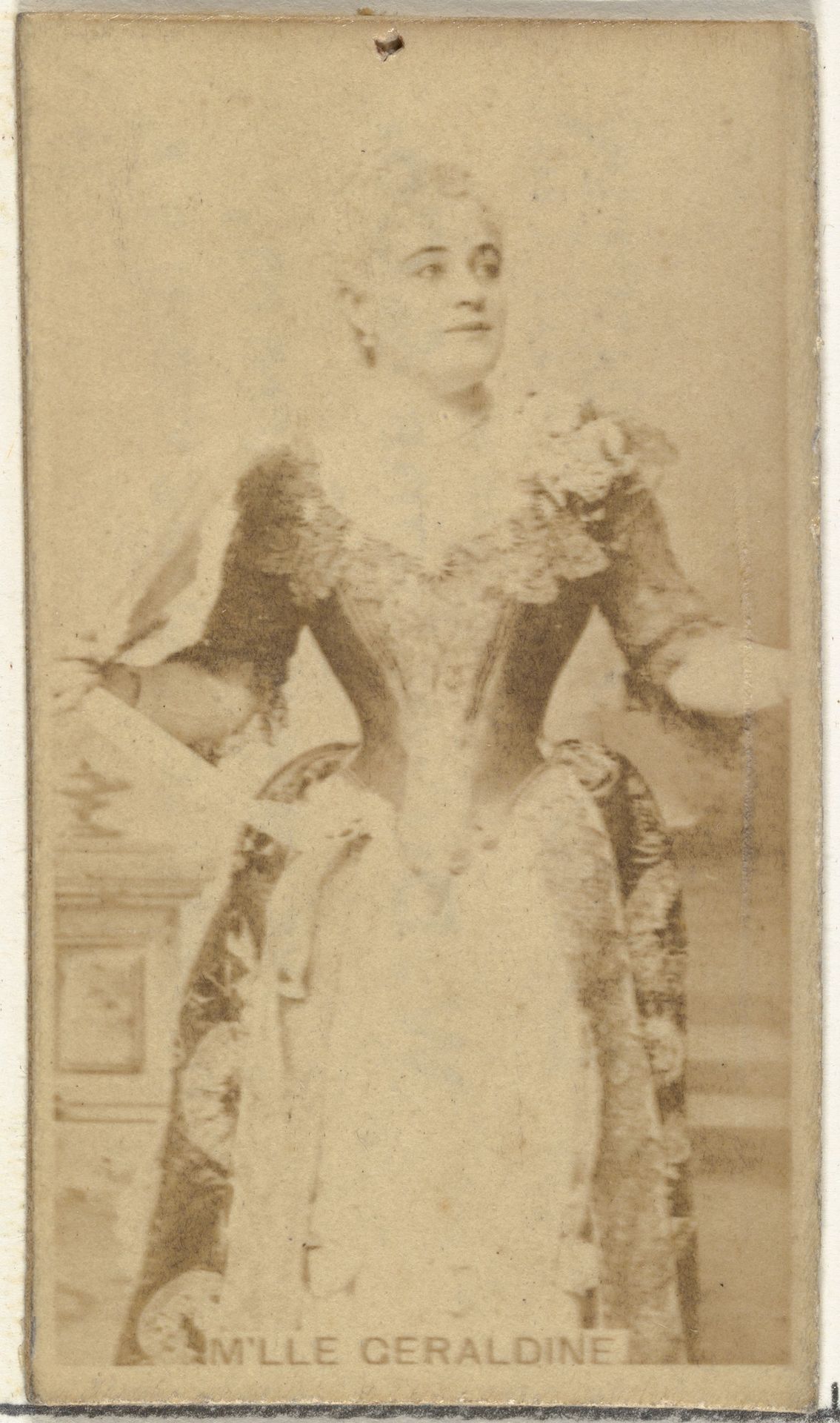 M'lle Geraldine, from the Actors and Actresses series (N145-8) issued by Duke Sons & Co. to promote Duke Cigarettes by W. Duke, Sons & Co.