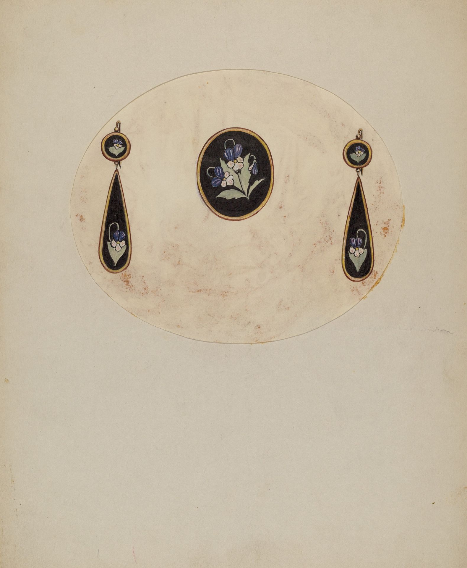 Brooch and Earrings by G.A. Ayers