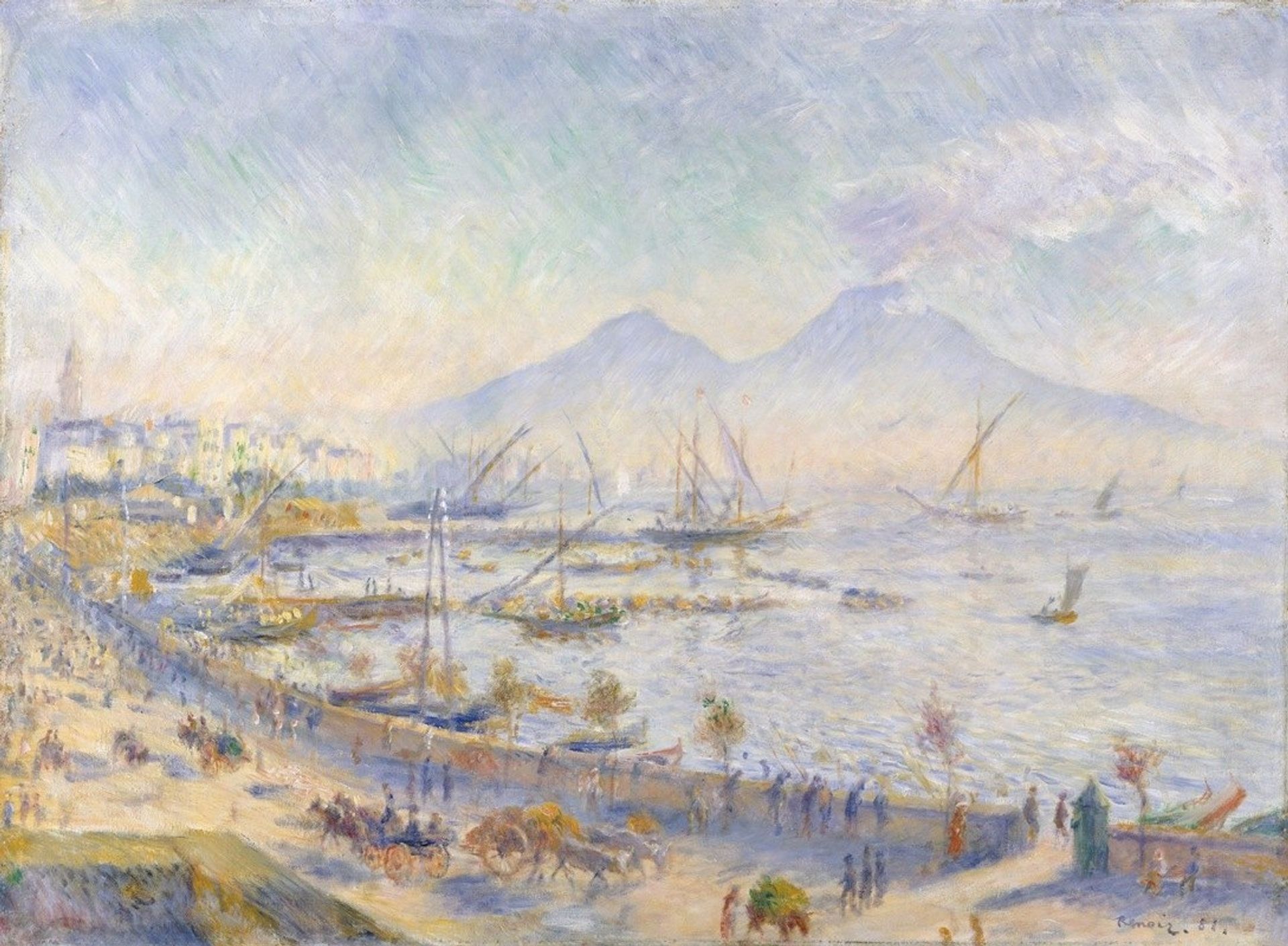 The Bay of Naples by Pierre-Auguste Renoir