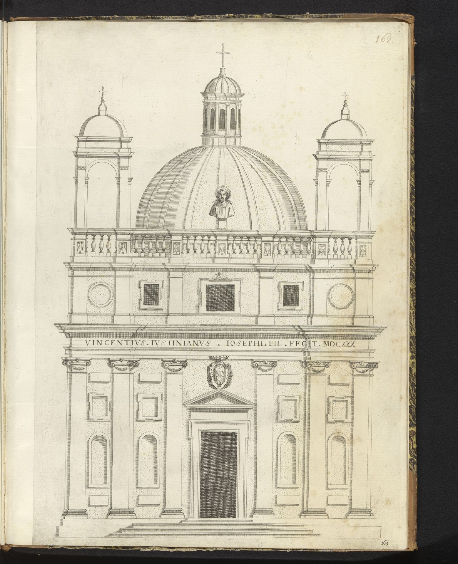 Kerk van San Vincenzo te Bassano Romano by Claude Mellan