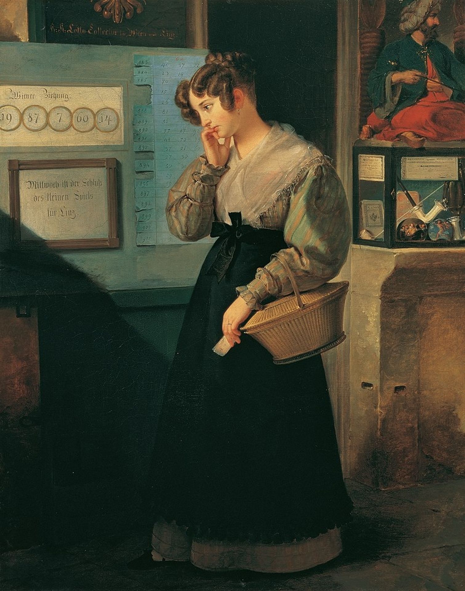 Girl at the Lottery by Peter Fendi