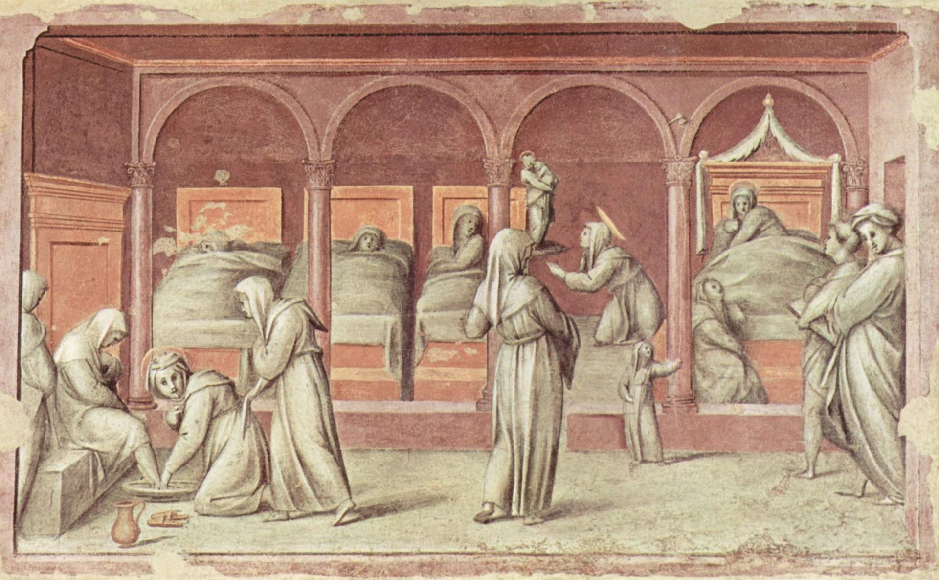 Episode from the life in the hospital by Jacopo Pontormo
