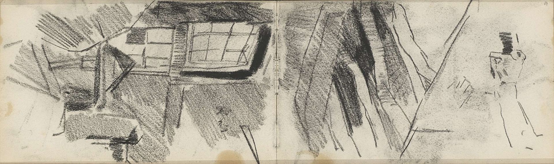 Gevel met ramen by George Hendrik Breitner