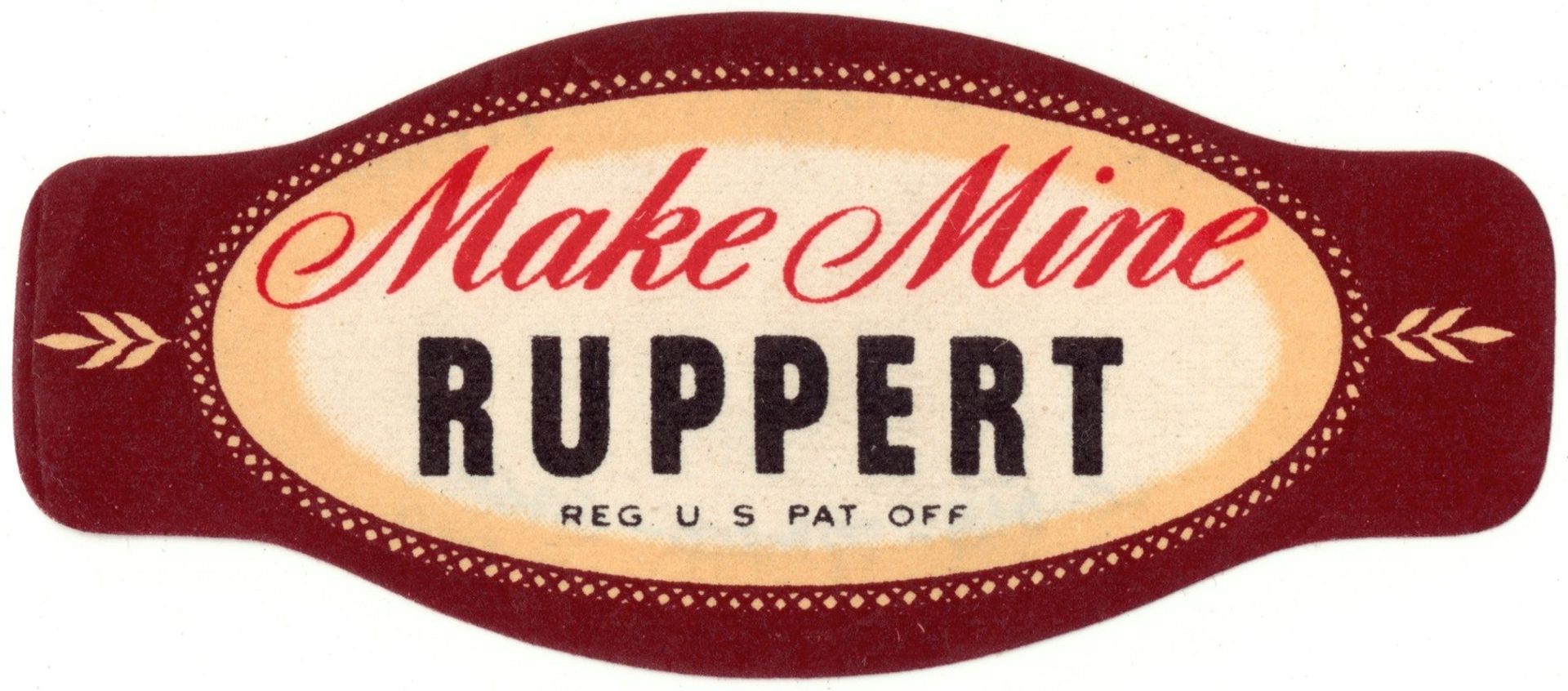 Ruppert Beer Label. by Winold Reiss