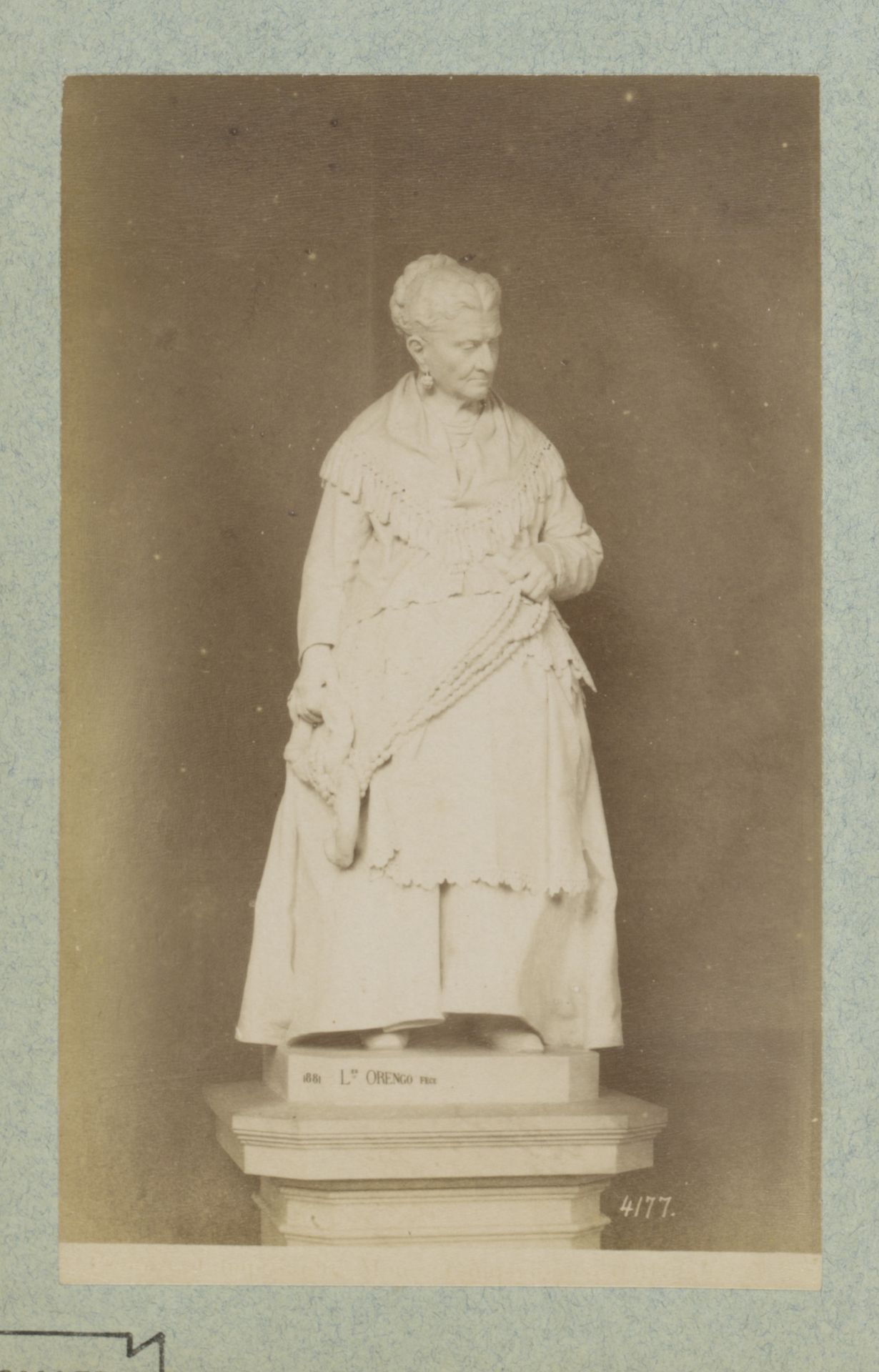 Grafmonument voor Caterina Campodonico naar Lorenzo Orengo op de begraafplaats van Staglieno te Genua, Italië by Anonymous