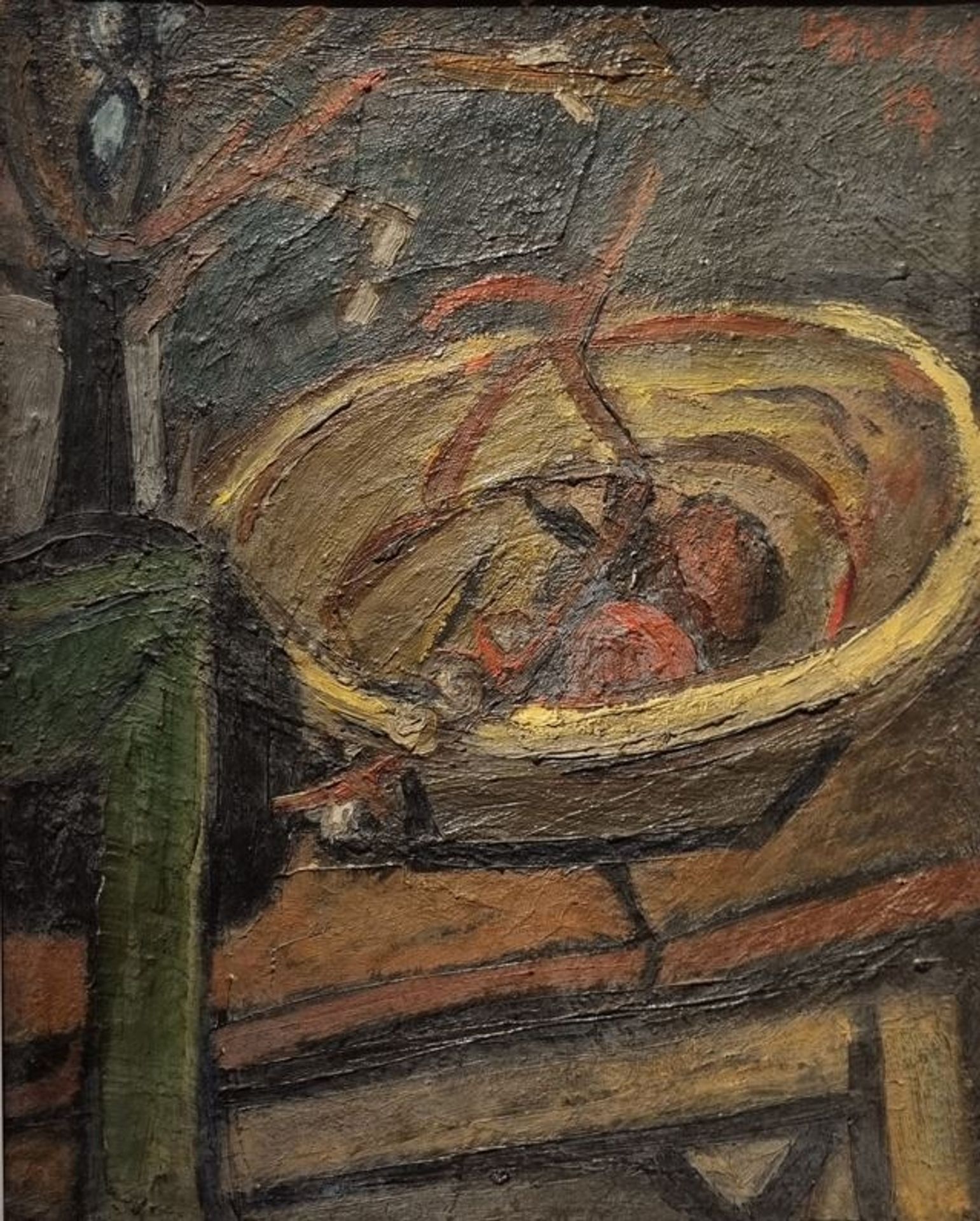 Béla Czóbel , Still Life with Chair 1917 by Bela Czobel