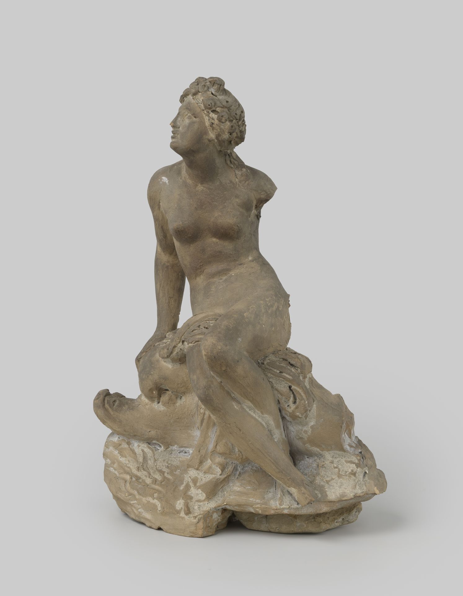 Venus (of nymf) op dolfijn by Louis Royer