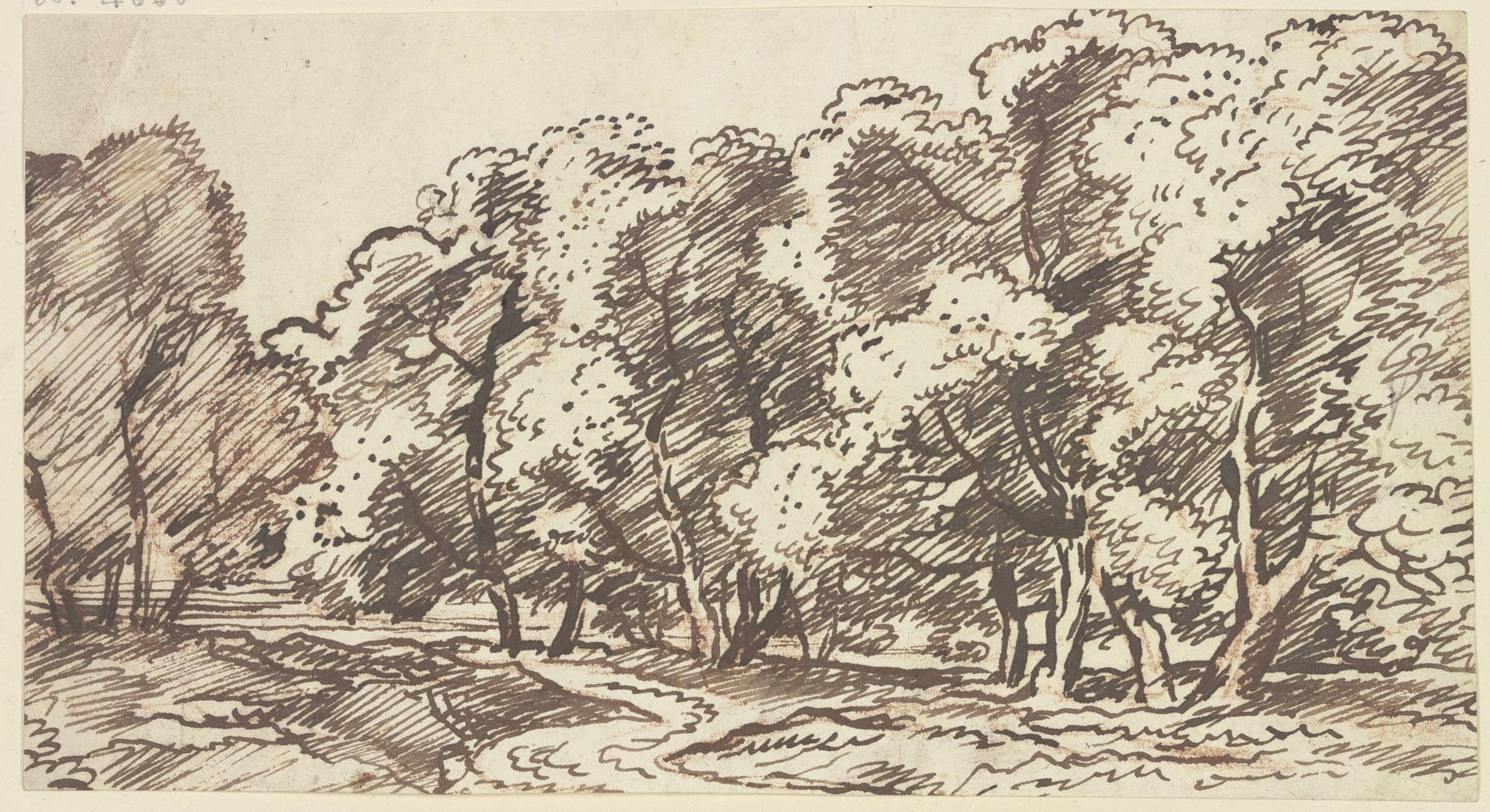 Group of trees by Franz Kobell