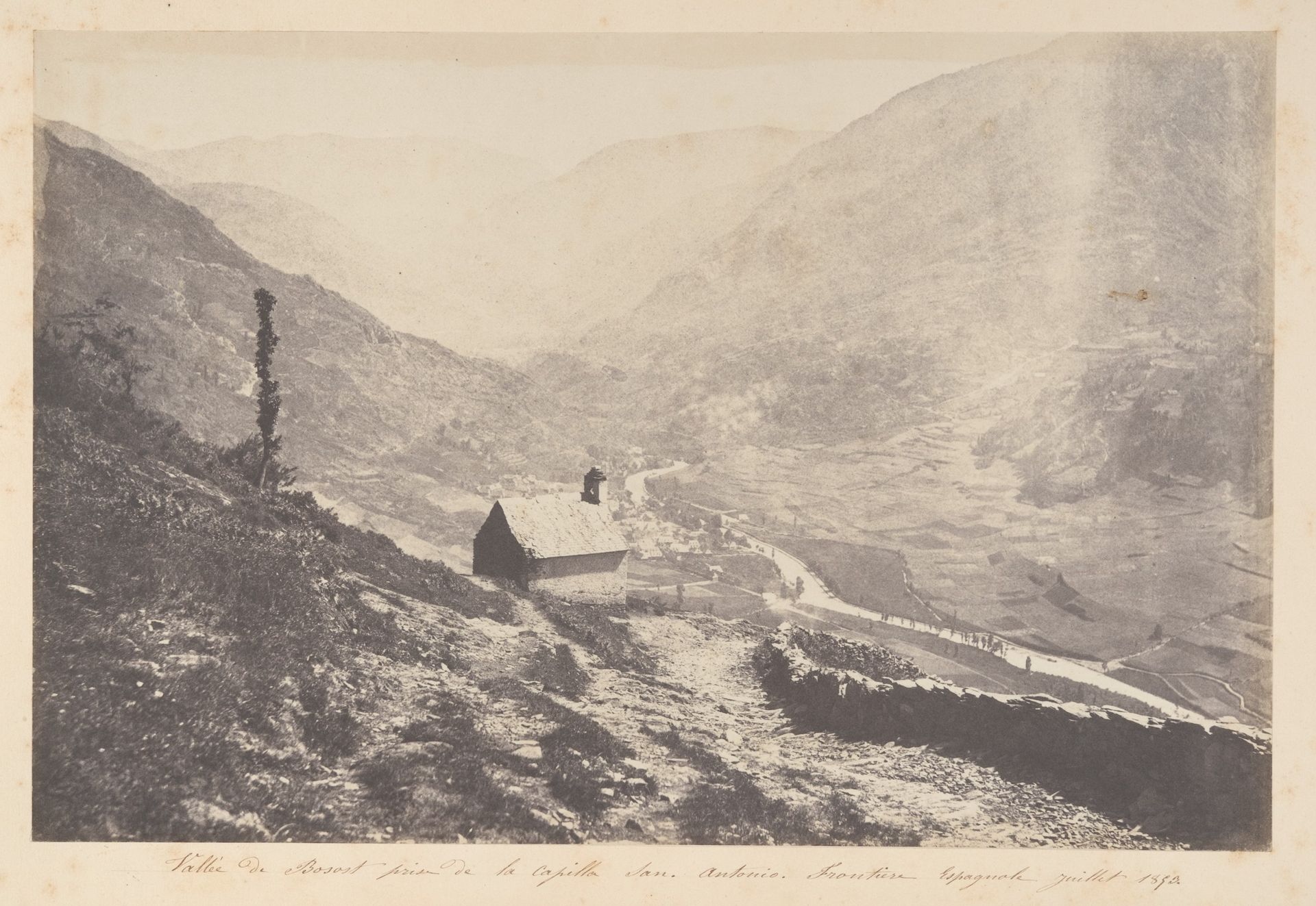 Vallée de Bosost prise de la capilla San Antonio by Joseph Vigier