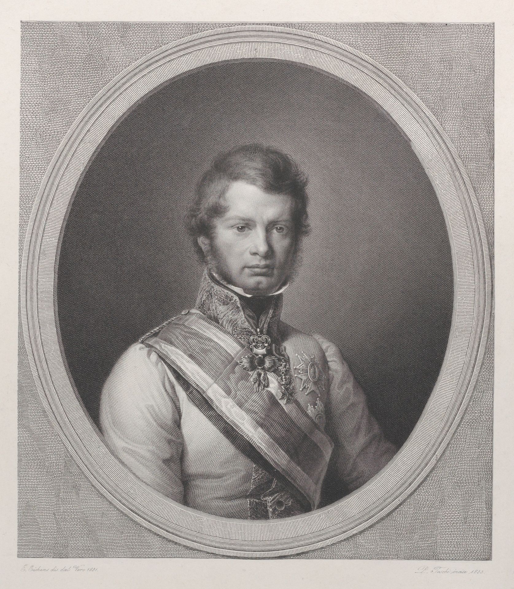 Portrait of Leopold II, Grand Duke of Tuscany by Paolo Toschi