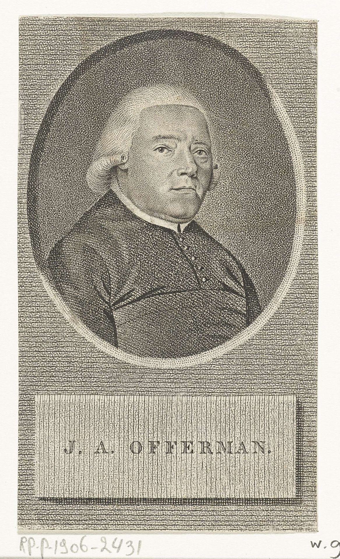 Portret van Joës Andreas Offerman by Jan Willem Caspari
